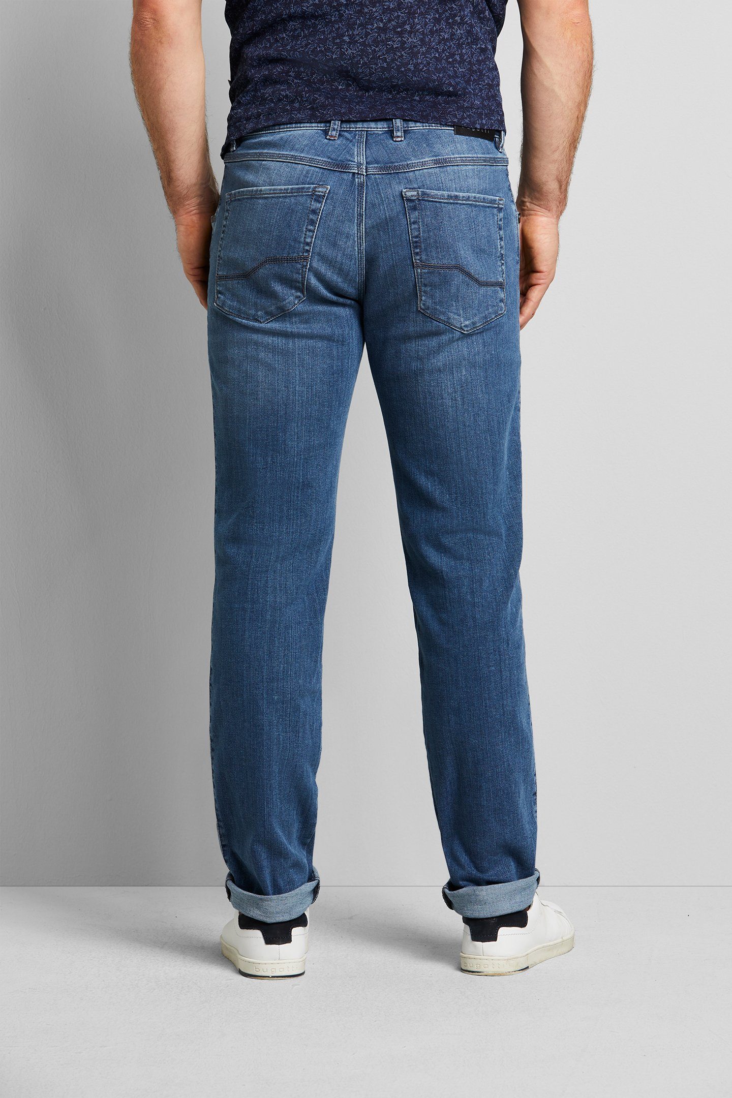 Bugatti 5-pocket jeans met power stretch