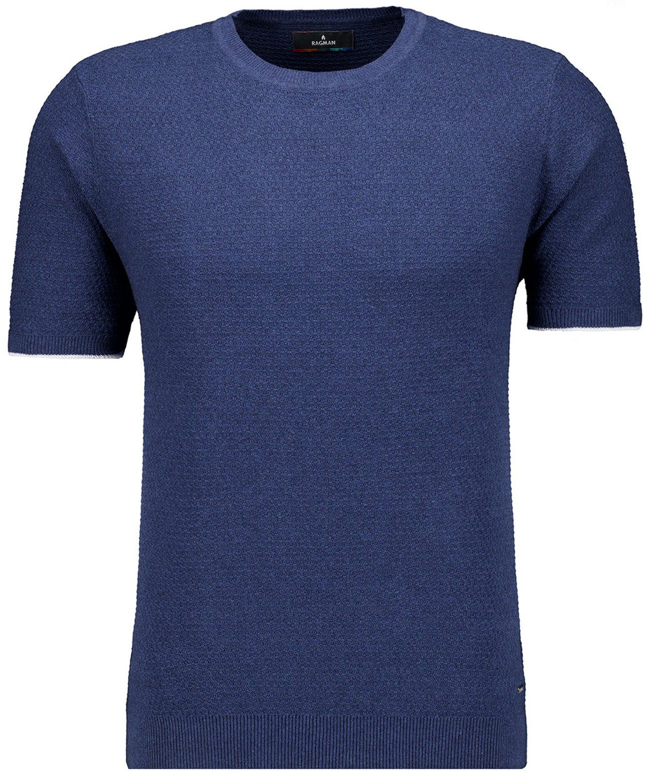 RAGMAN Trui met ronde hals heren truien maat 56 blauw