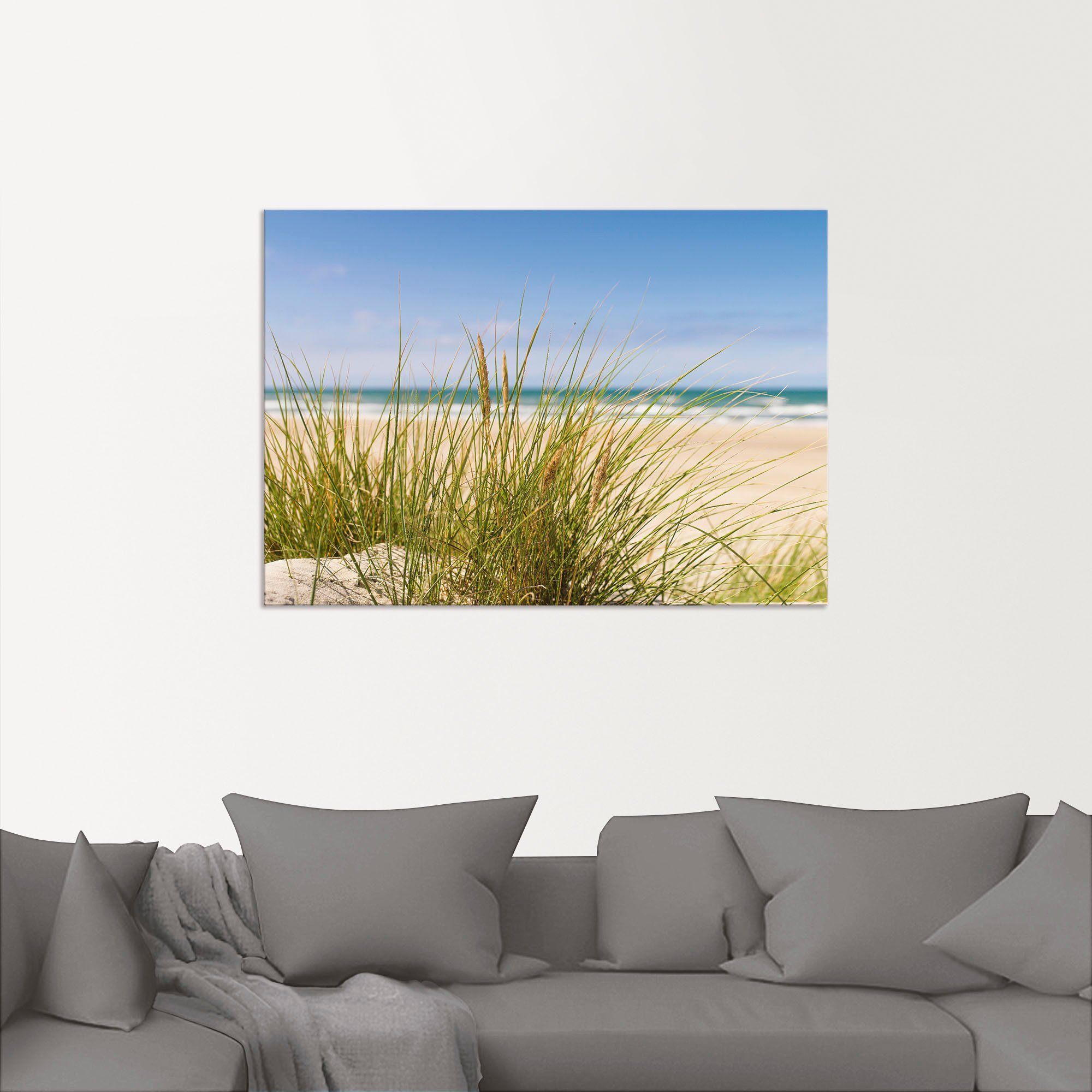 Artland Artprint Duingras als artprint van aluminium, artprint voor buiten, artprint op linnen, poster in verschillende maten. maten