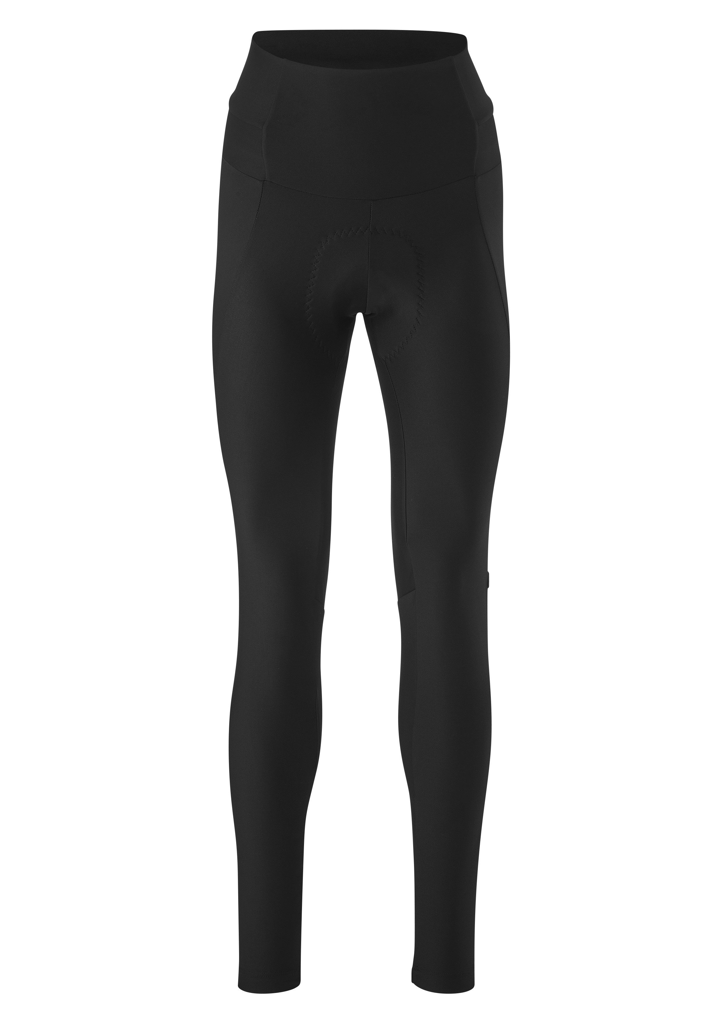 Gonso Fietsbroek ESSENTIAL TIGHT HIGH WAIST SC W Dames fietsbroek met zitkussen, tight fit dames broeken maat 40 zwart