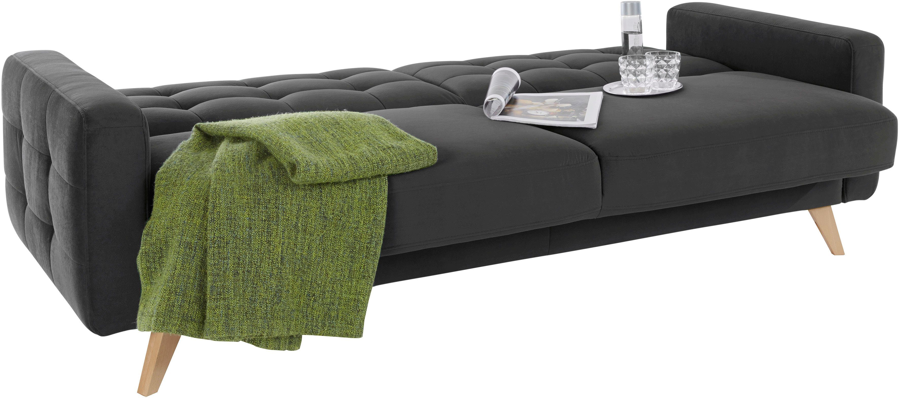 exxpo - sofa fashion 3-zitsbank Nappa, compact en comfortabel, handig, tijdloos design, L-vorm
