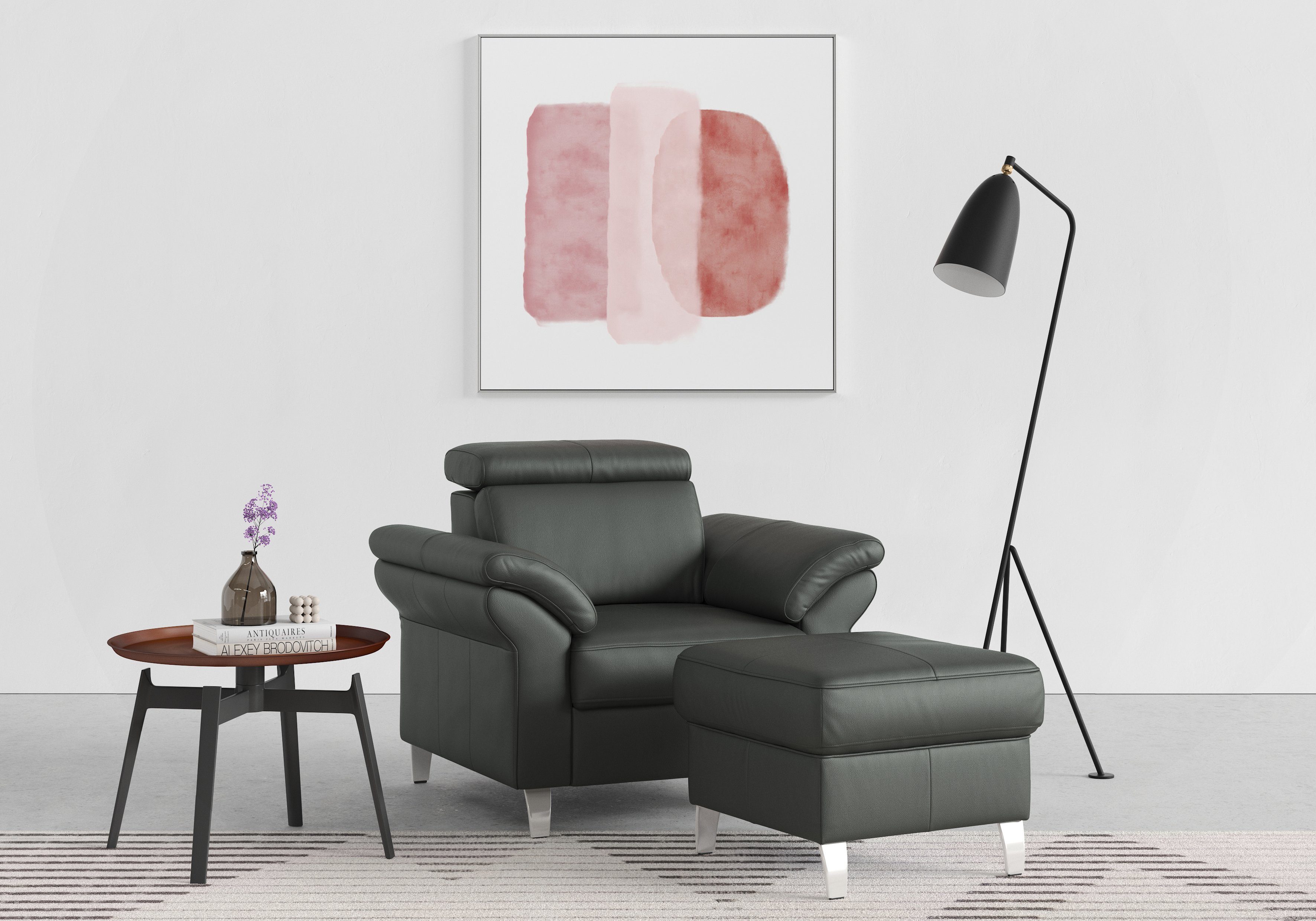sit&more Fauteuil Arngast met binnenvering en verstelbare hoofdsteun