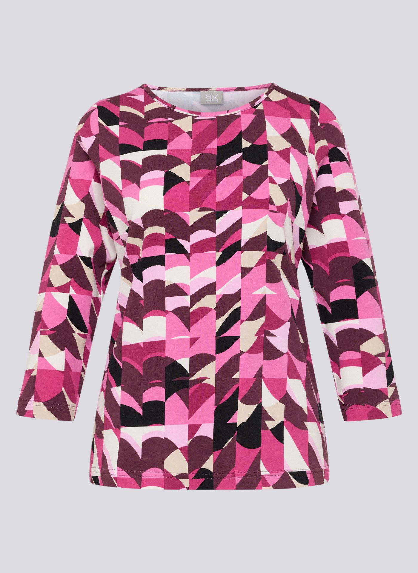 Rabe Shirt met 3/4 mouwen Zomershirt met grafisch patroon