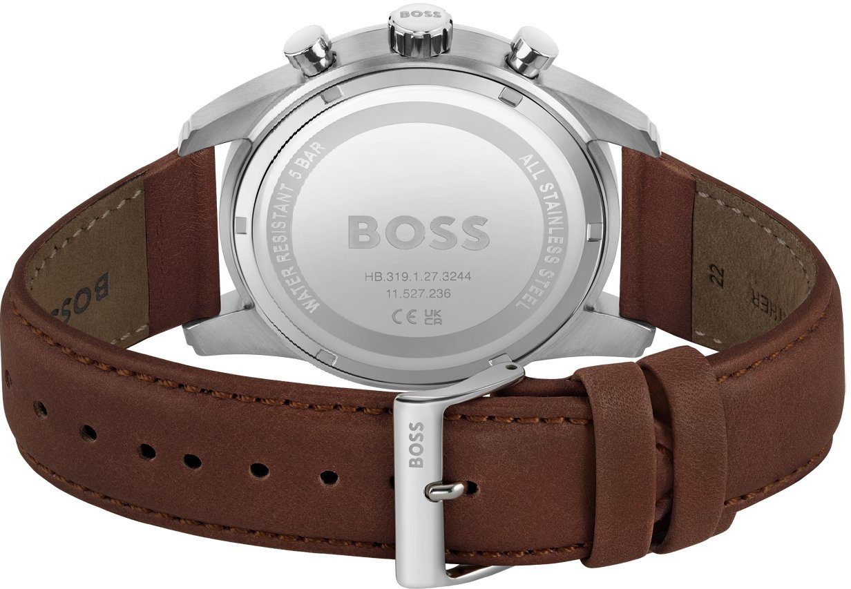 Boss Chronograaf SKYMASTER Quartzhorloge, herenhorloge, horloge, stopwatchfunctie, roestvrijstalen band