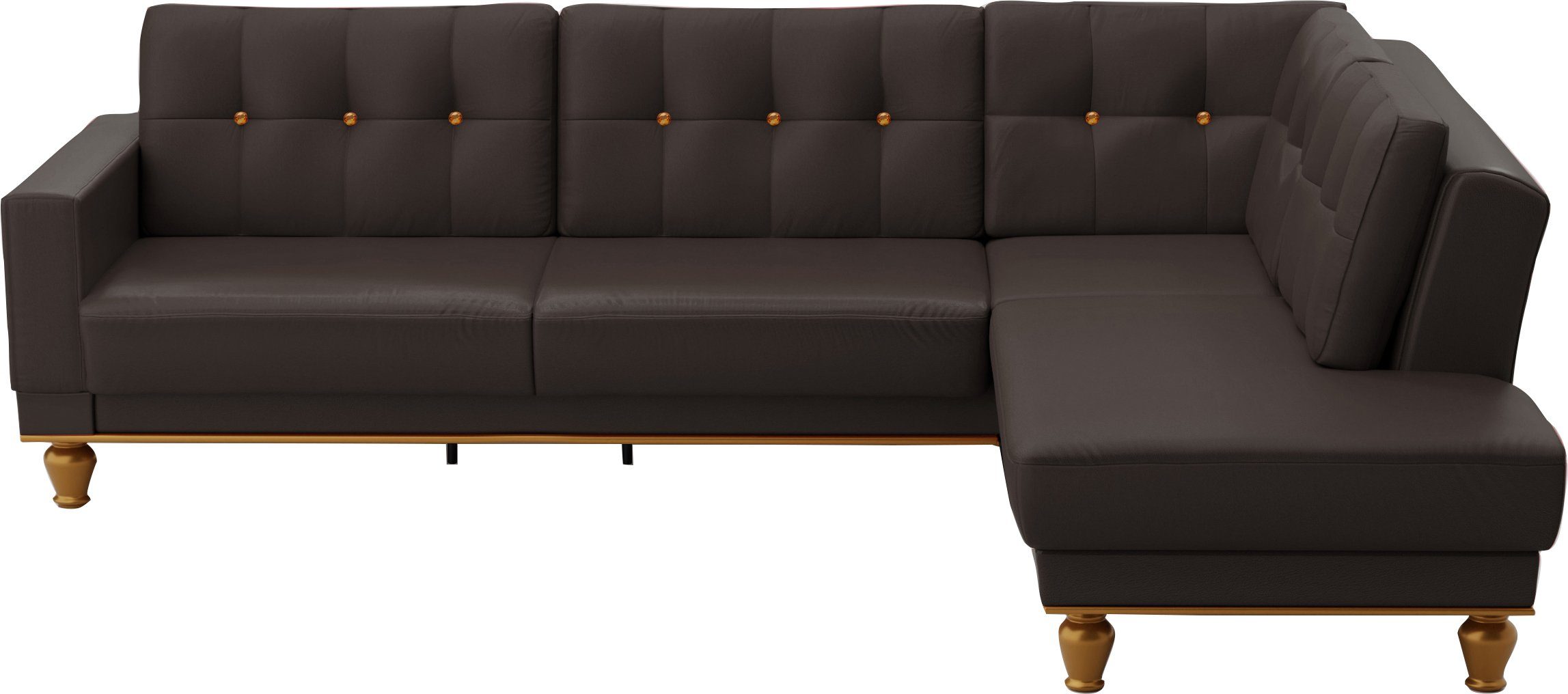 sit&more Hoekbank Orient 5 L-vorm met strassteentjes, naar keuze met slaapfunctie en bedkist