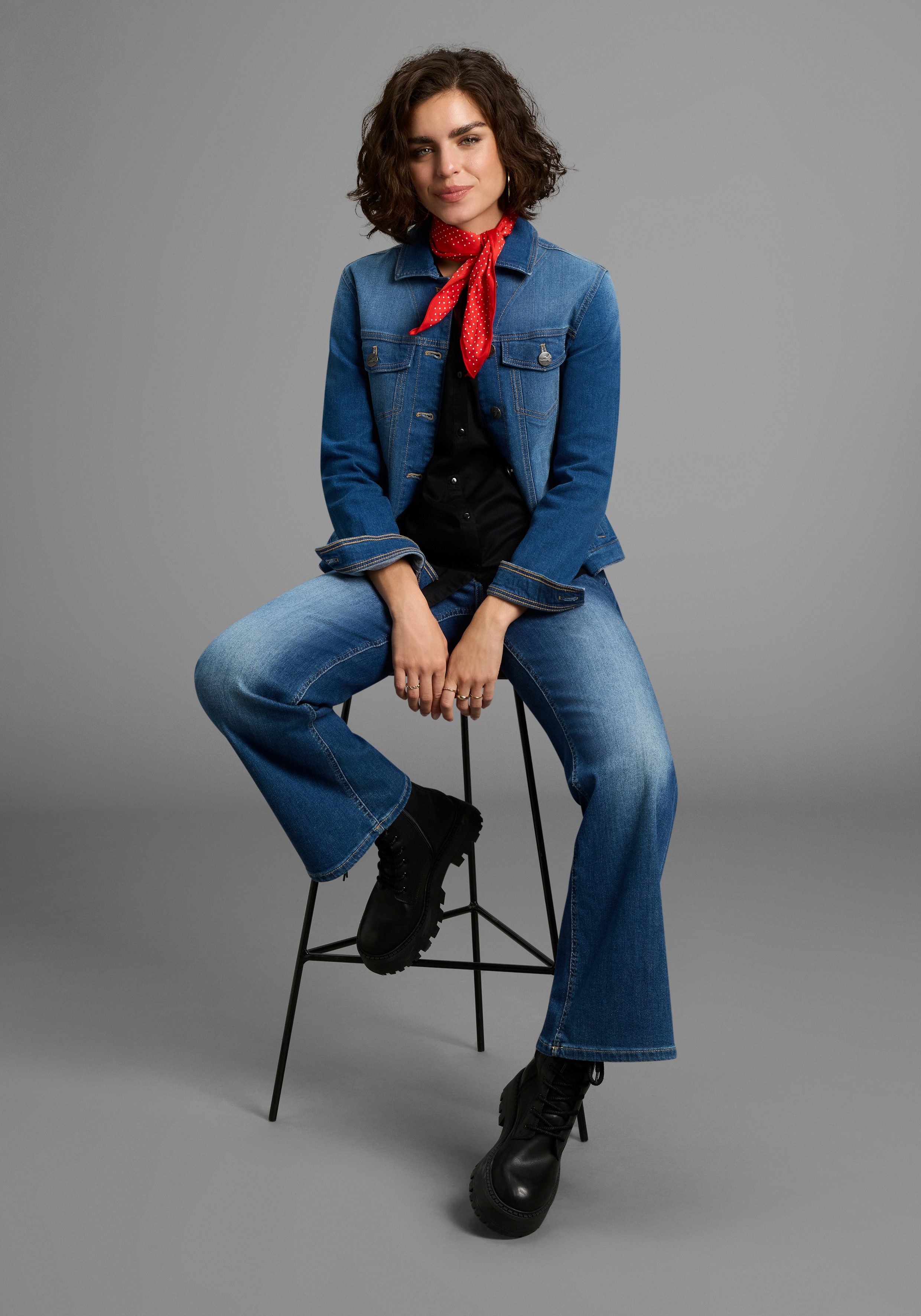 AJC Overhemdblouse met verschillende printvarianten of in uni