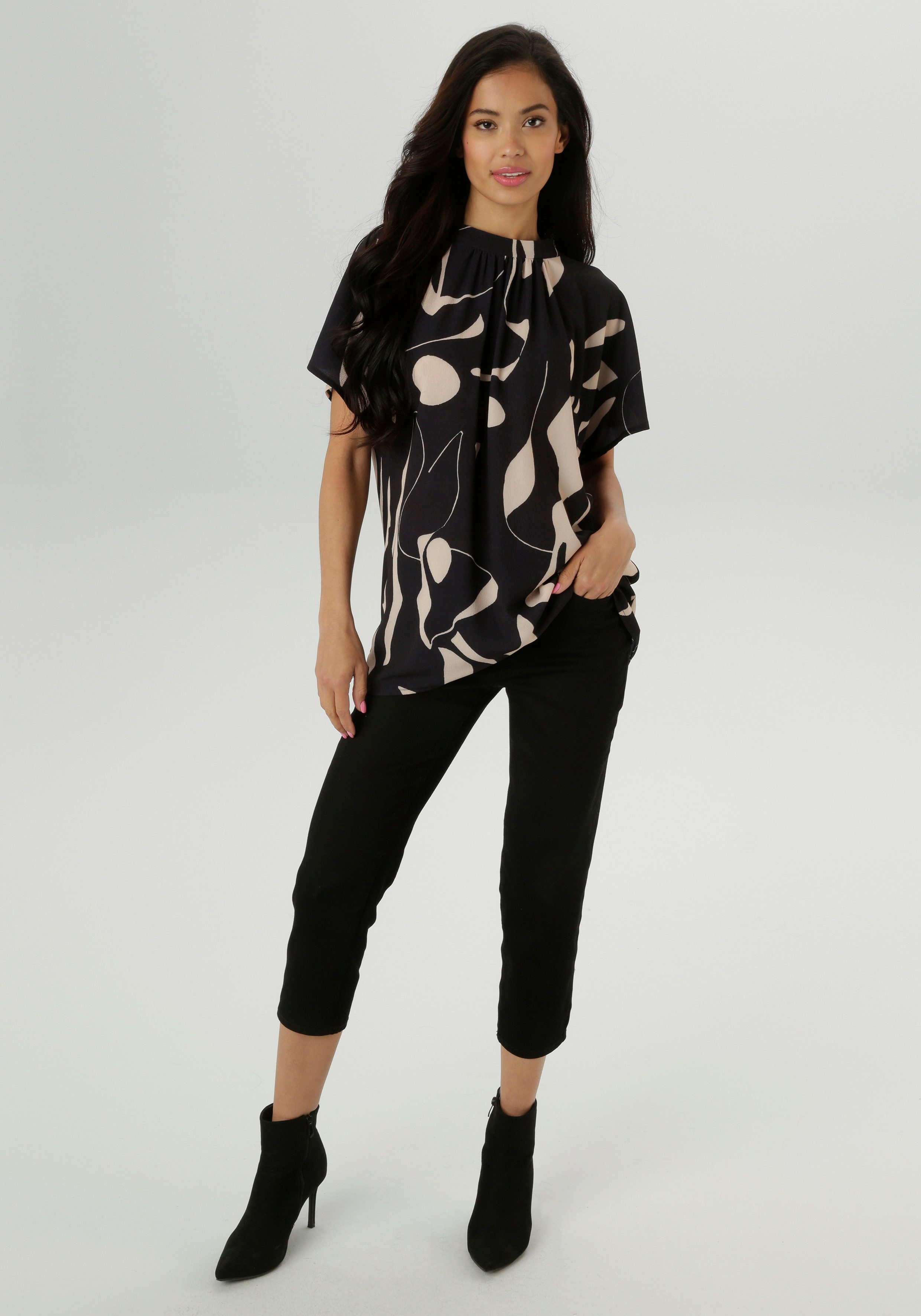 Aniston SELECTED Blouse met korte mouwen