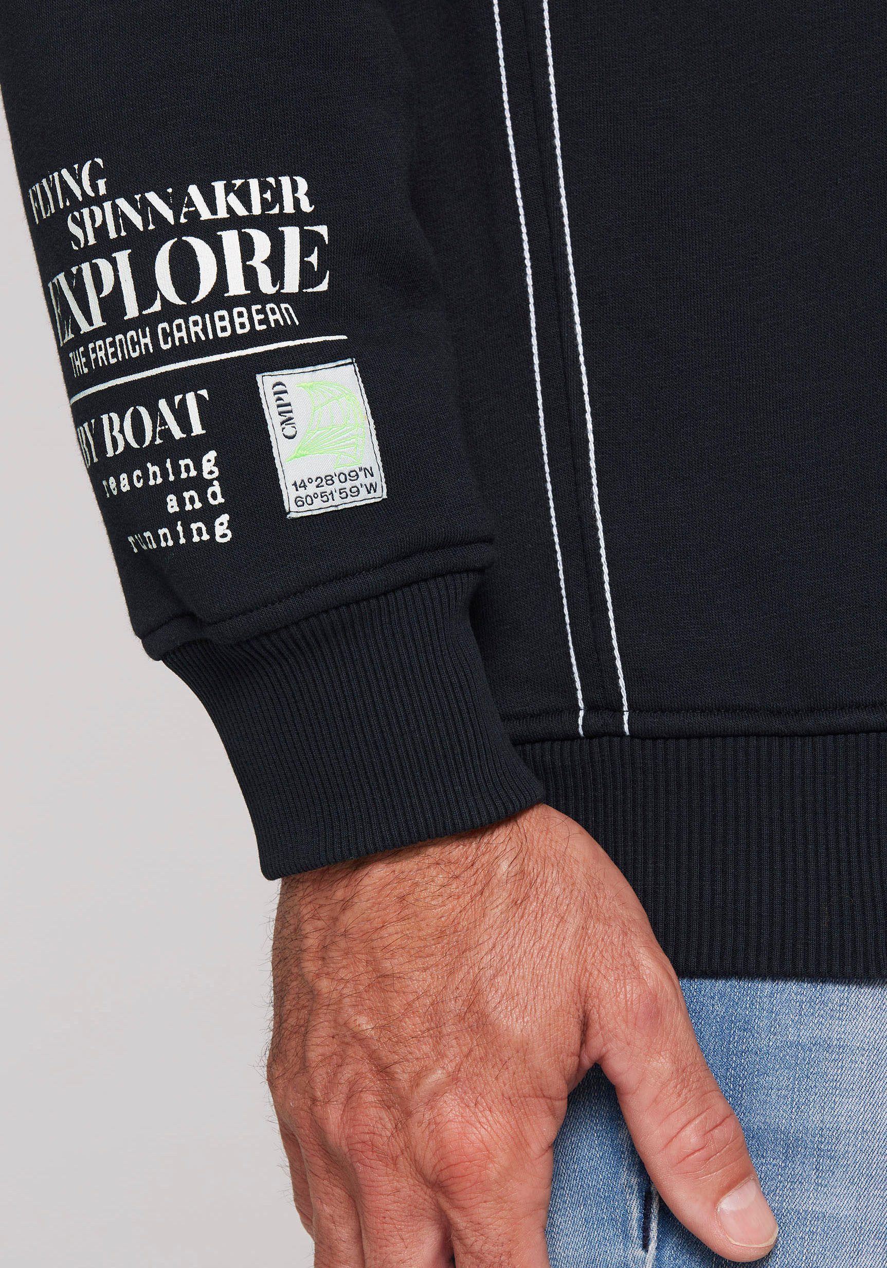 CAMP DAVID Hoodie met logo-prints