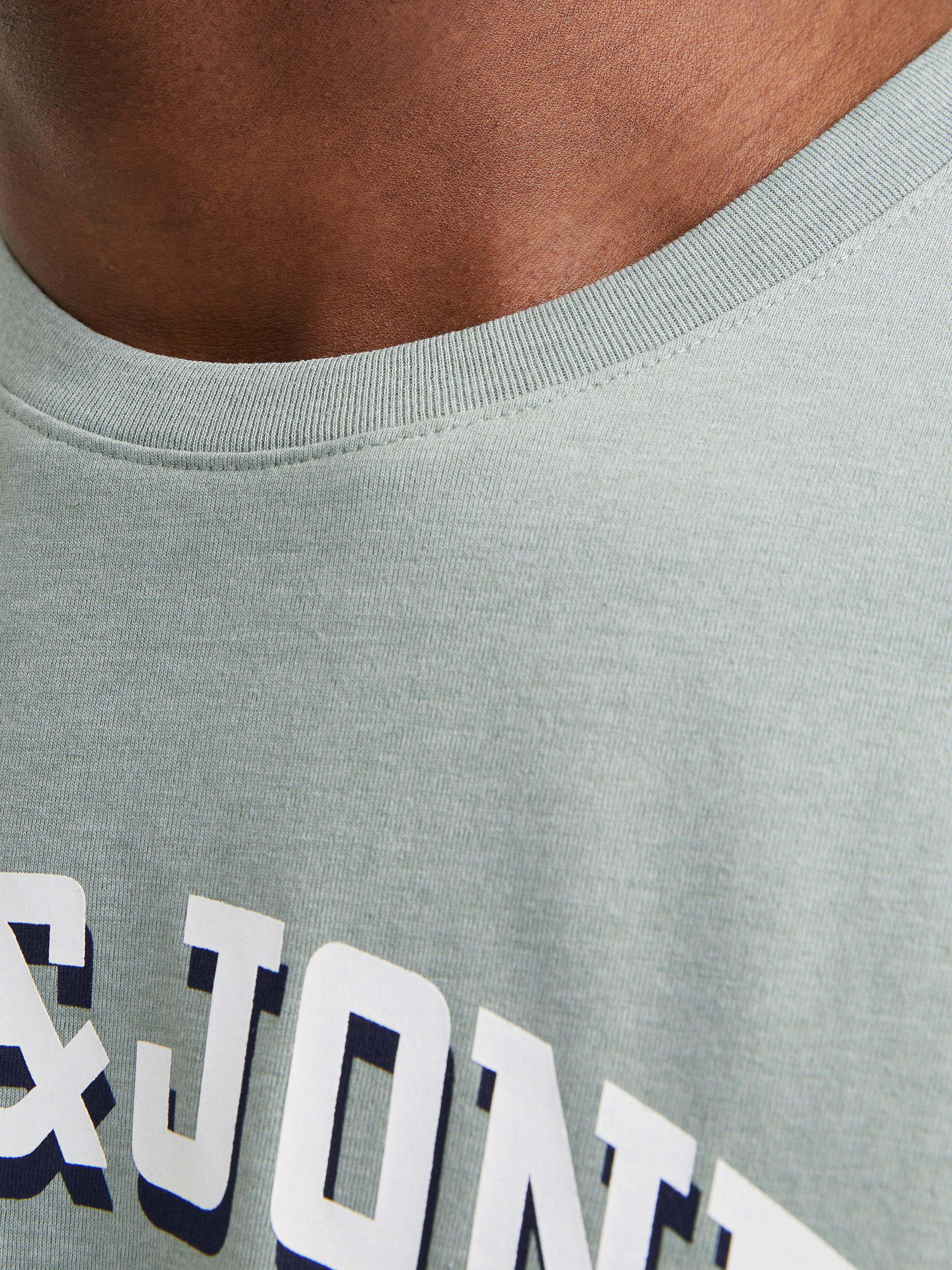 Jack & Jones Shirt met ronde hals JJELOGO TEE SS O-NECK 2 COL SS25 SN
