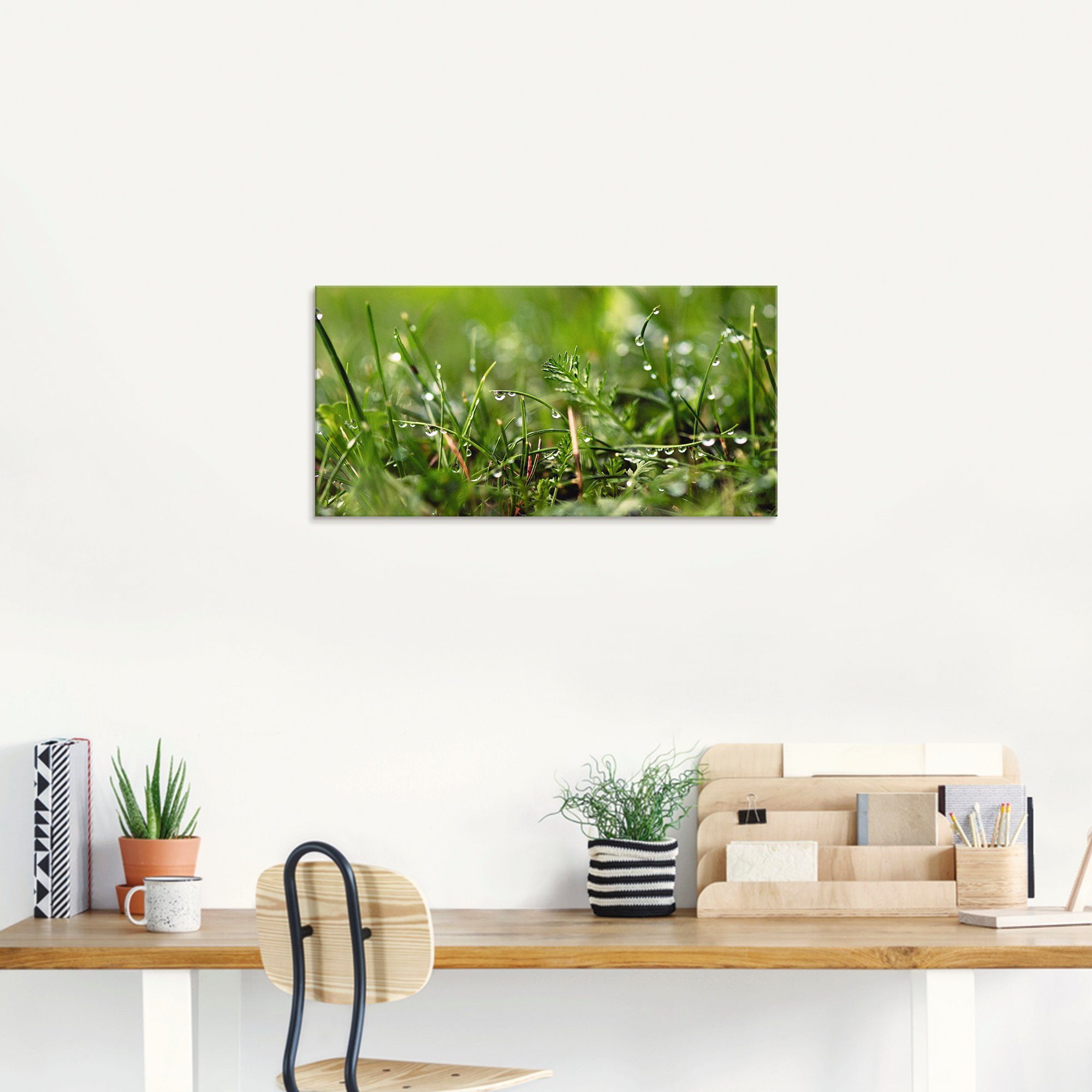 Artland Print op glas Dauwdruppels in verschillende maten