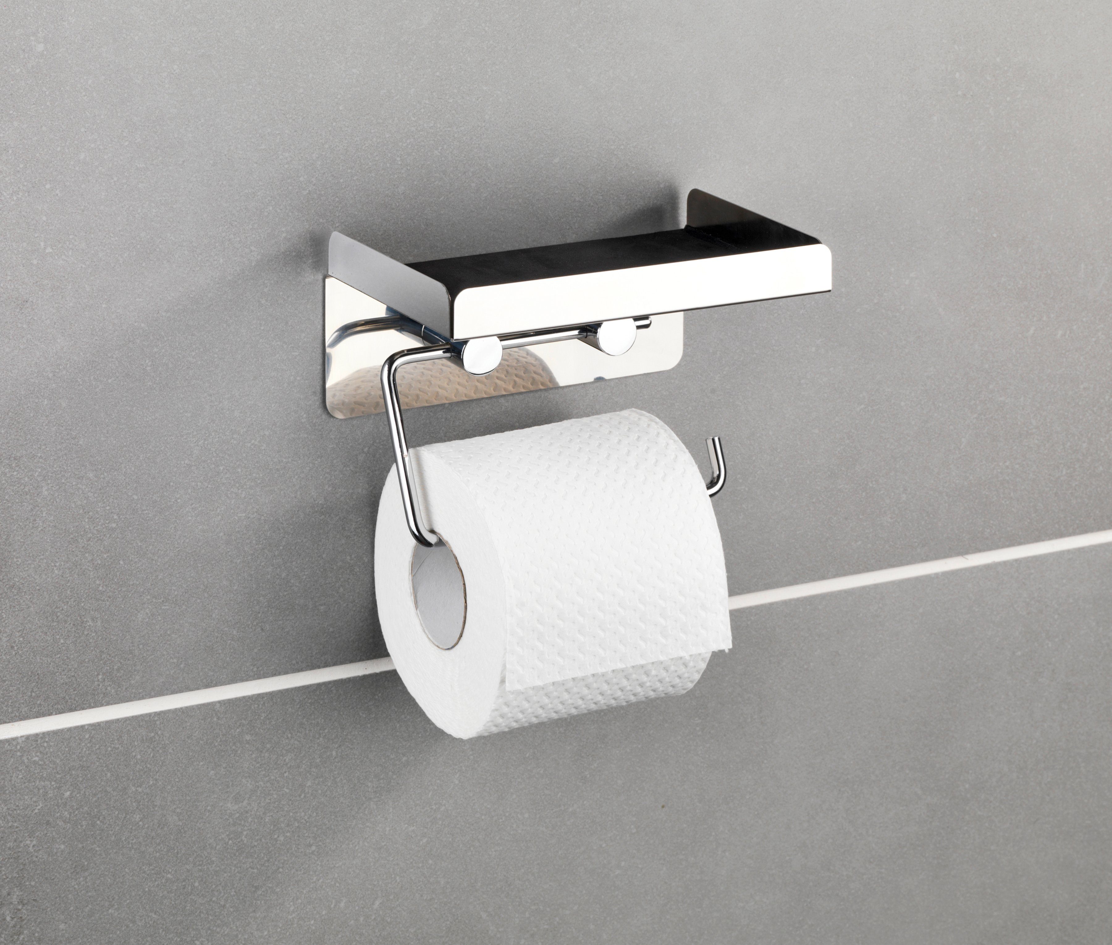 WENKO Toiletrolhouder 2-in-1-combinatie