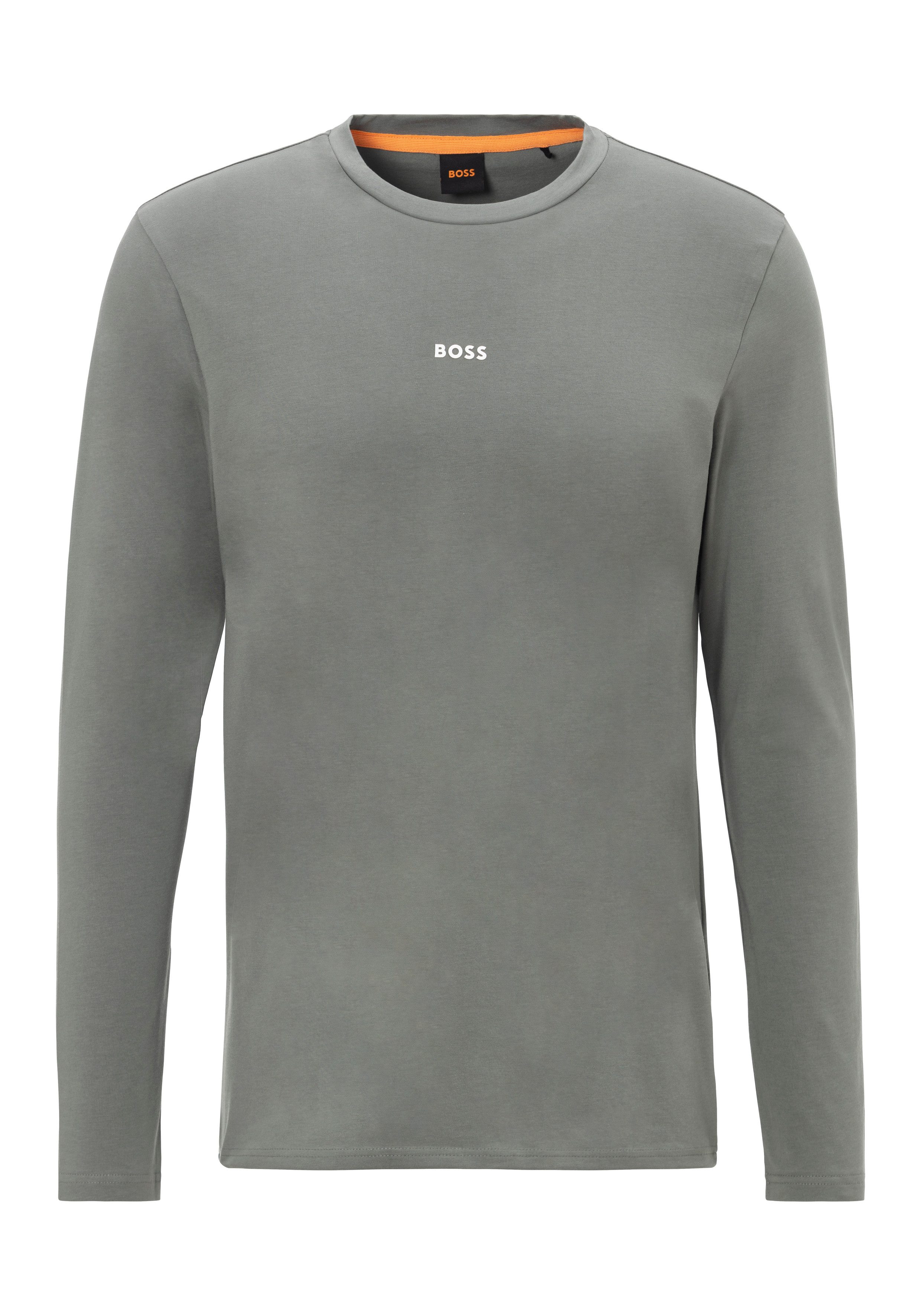 Boss Orange Shirt met lange mouwen TChark met logo-opschrift