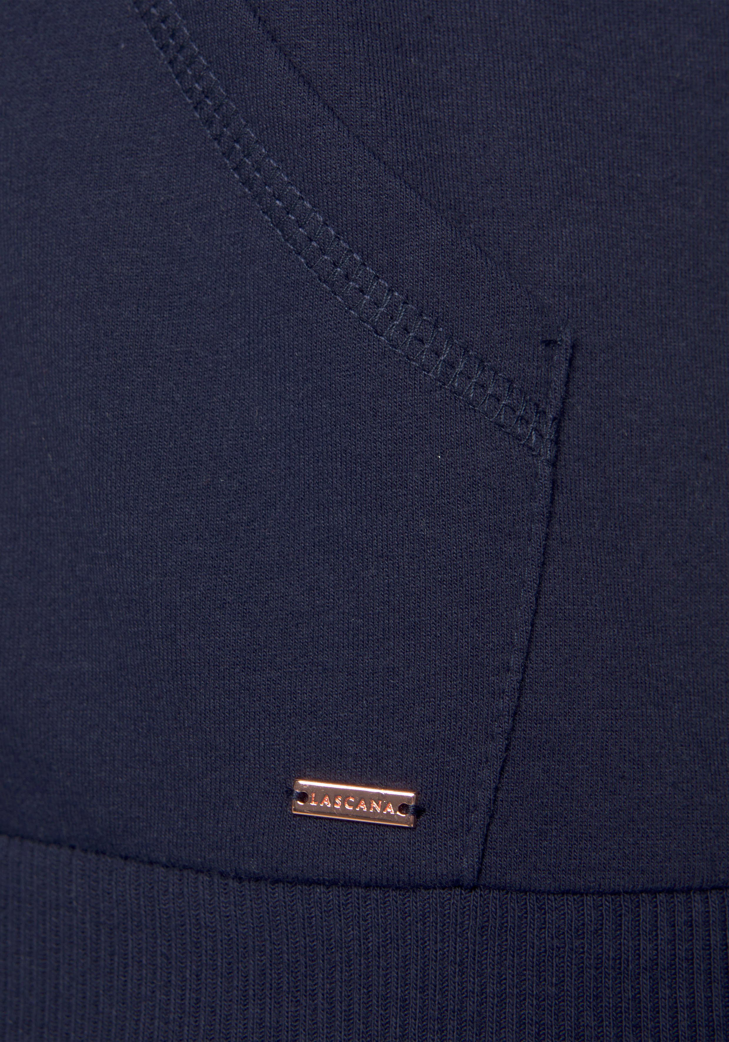 Lascana Hoodie met frontopdruk, loungepak, hoodie