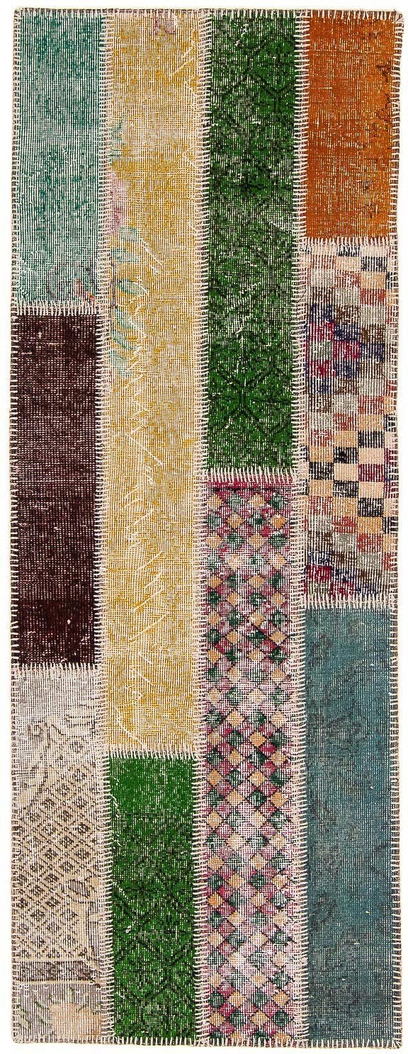 morgenland Wollen kleed Patchwork patchwork 184 x 120 cm Handgeknoopt