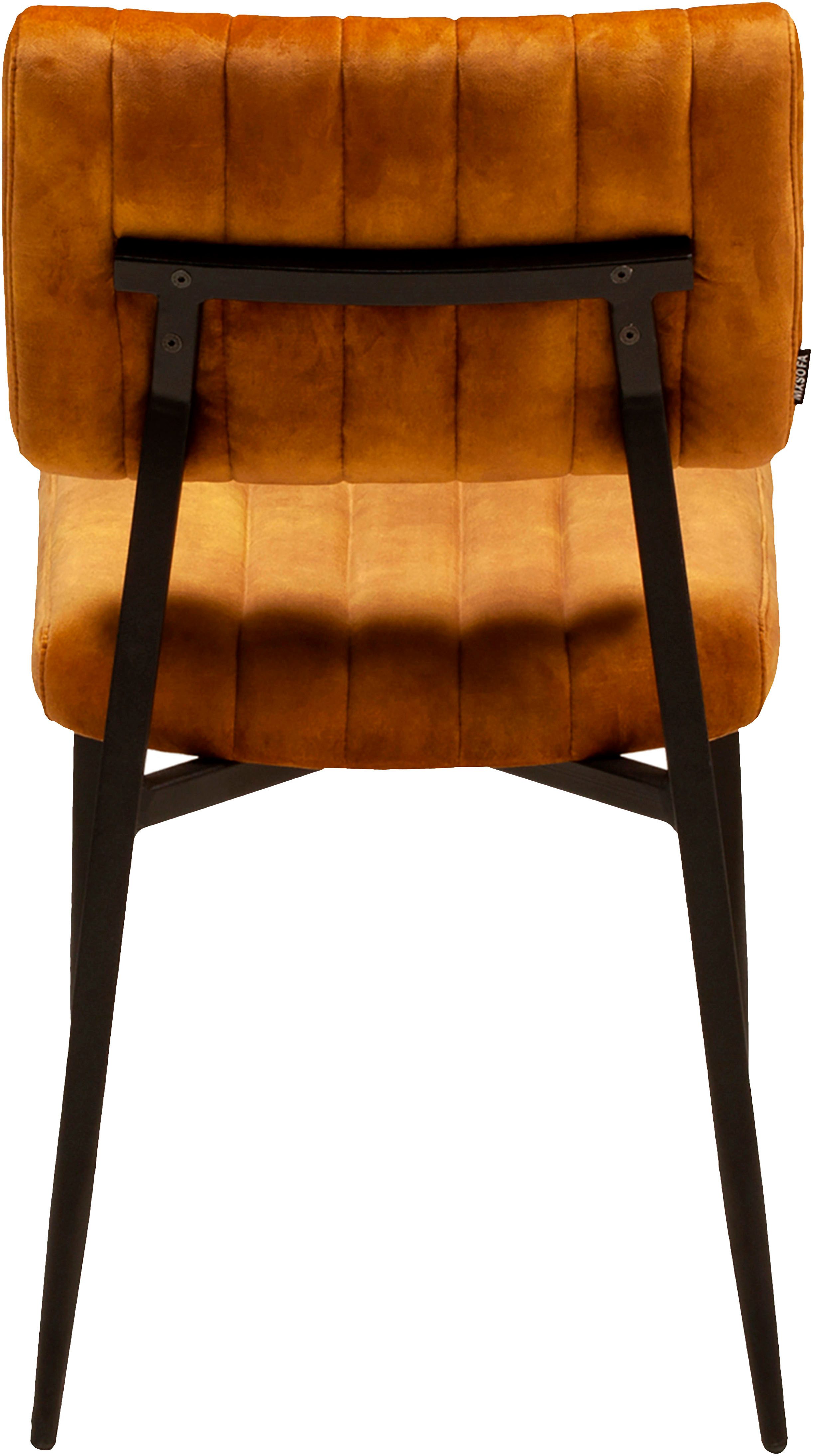 OMG Design Eetkamerstoel Ivan onderhoudsvriendelijk velvet bekleding, keukenstoel (set)