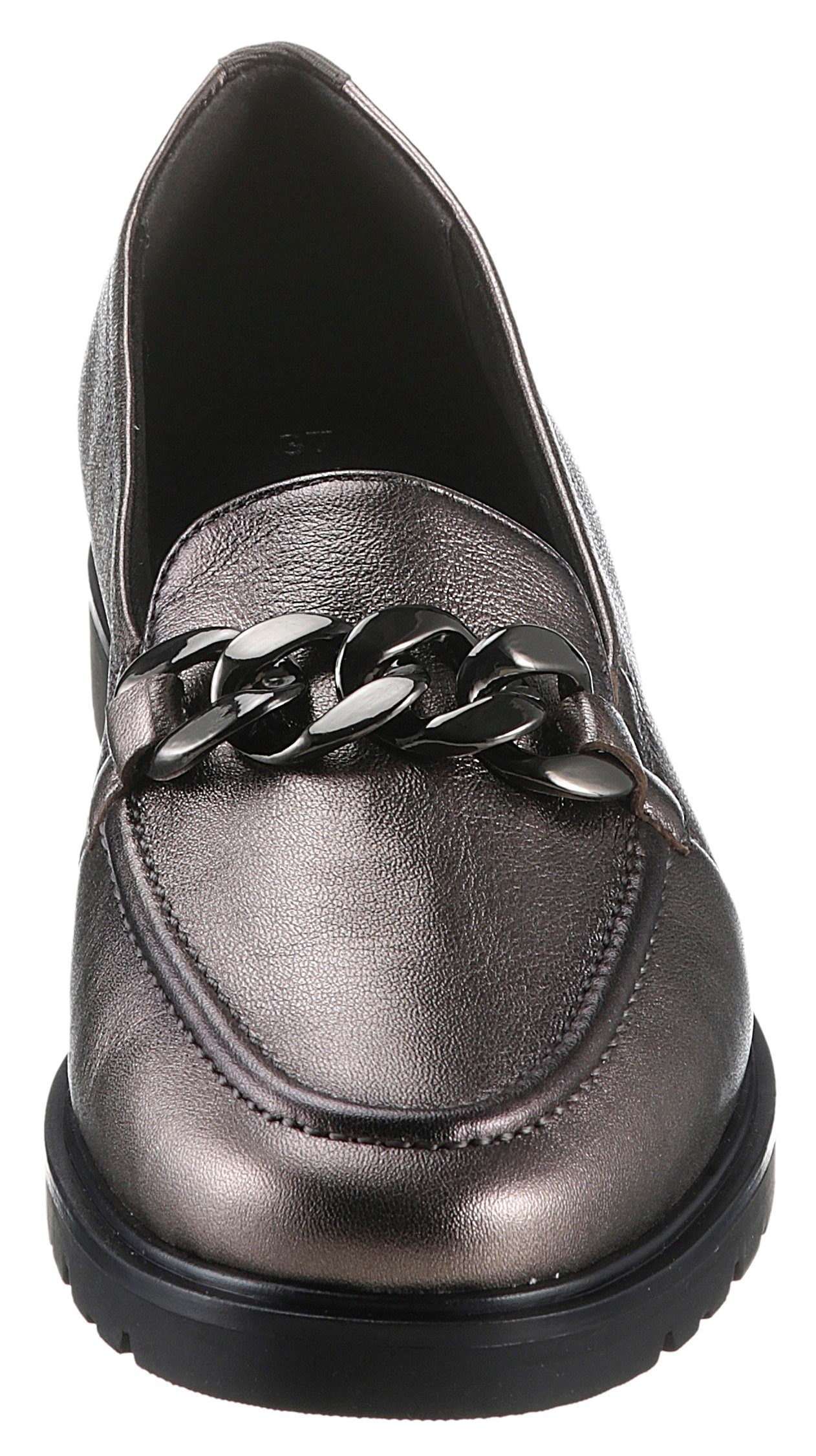 Tamaris Instappers loafer, lage schoen, instapschoen met elegante sierketting