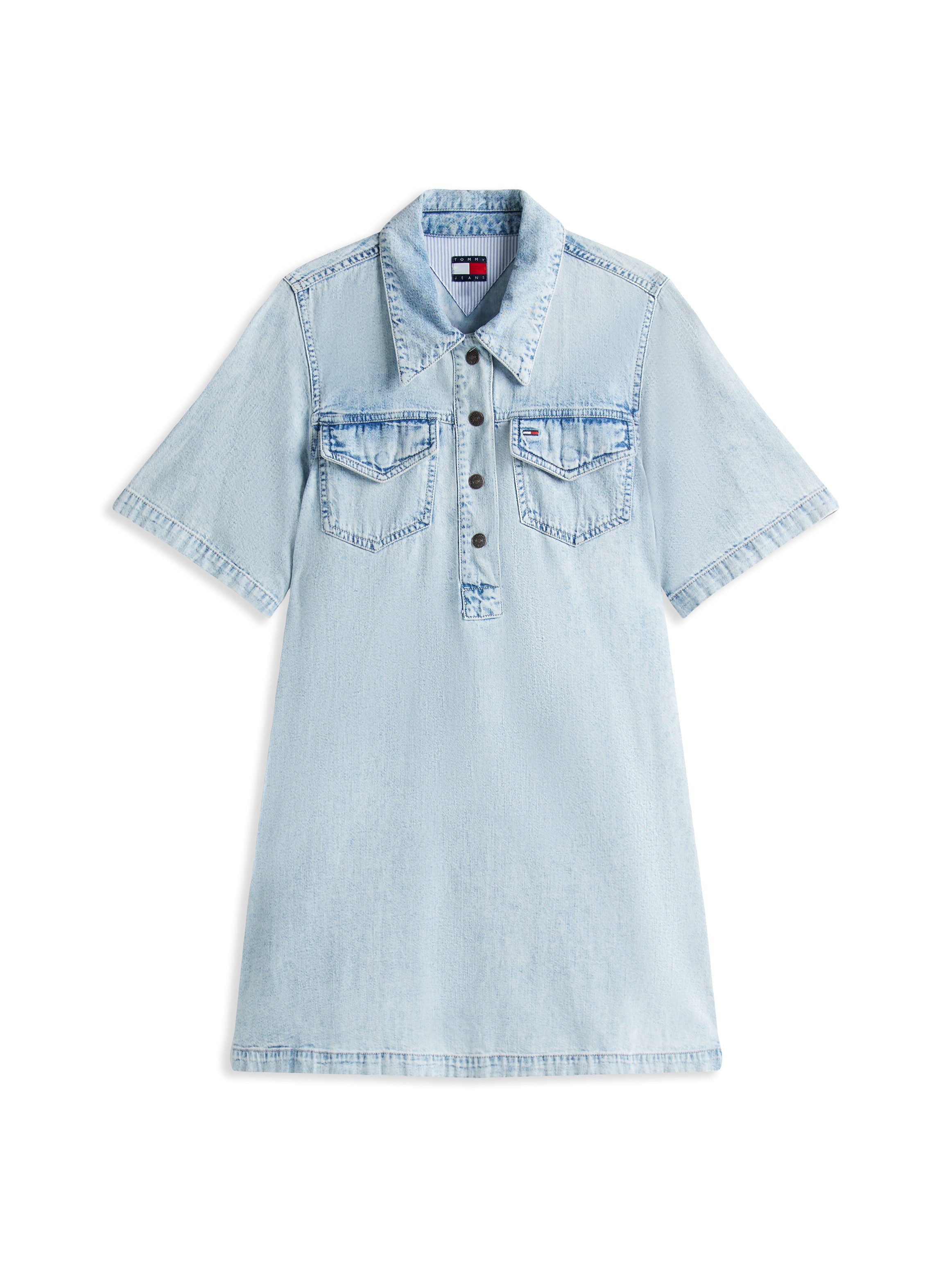 TOMMY Jeans jurk A-LINE DENIM DRESS EXT