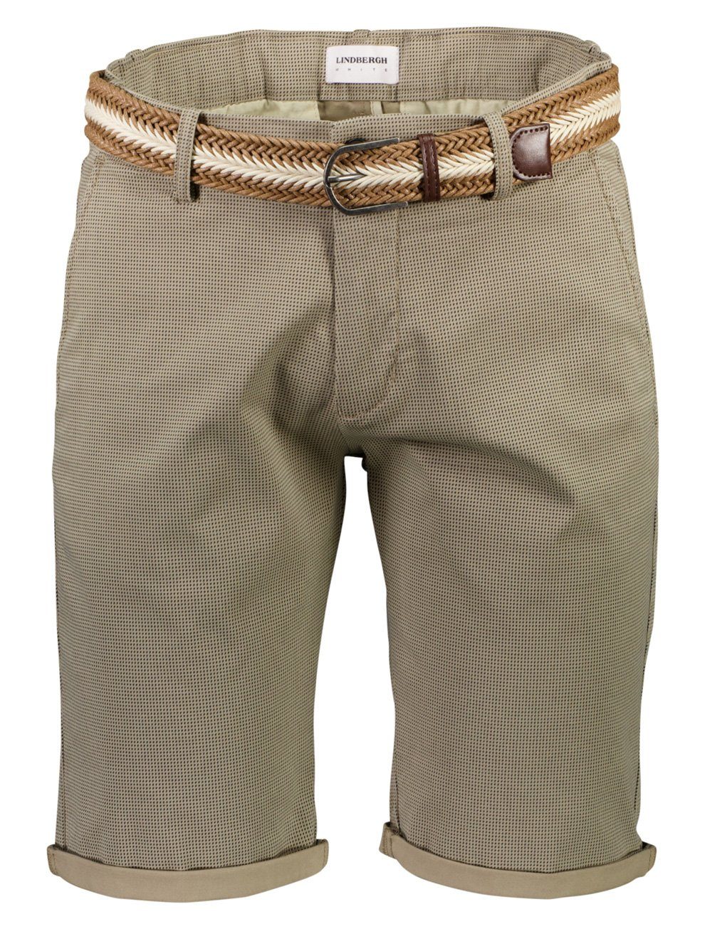 LINDBERGH Chino-short met riem (2-delig)