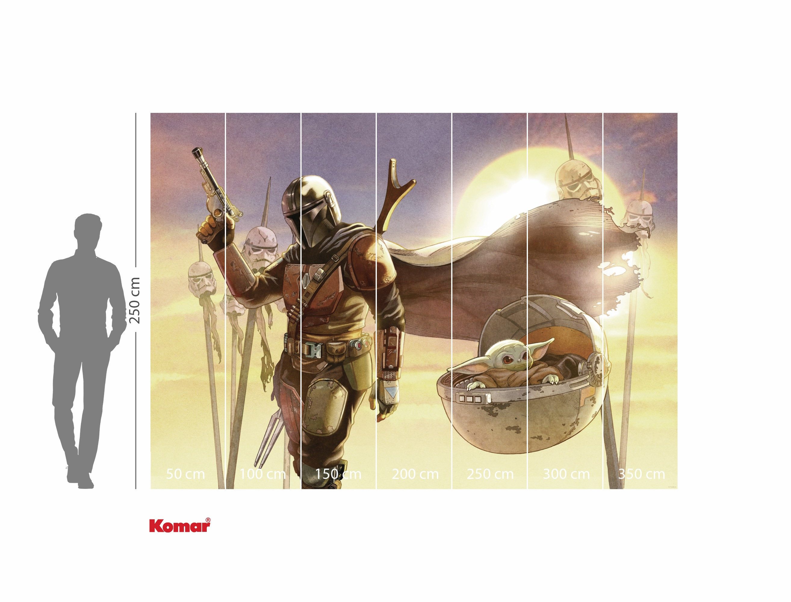 Komar Kinderbehang Star Wars The Mandalorian and Grogu Mission (1 stuk)