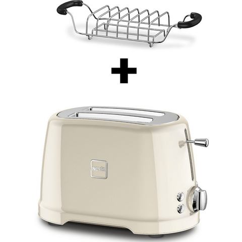 NOVIS Toaster T2 cream VDE SET met broodjesverwarmer