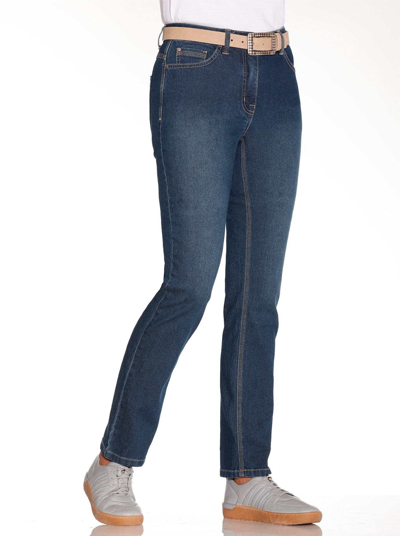 Casual Looks 5-pocket jeans dames skinny jeans maat 54 blauw