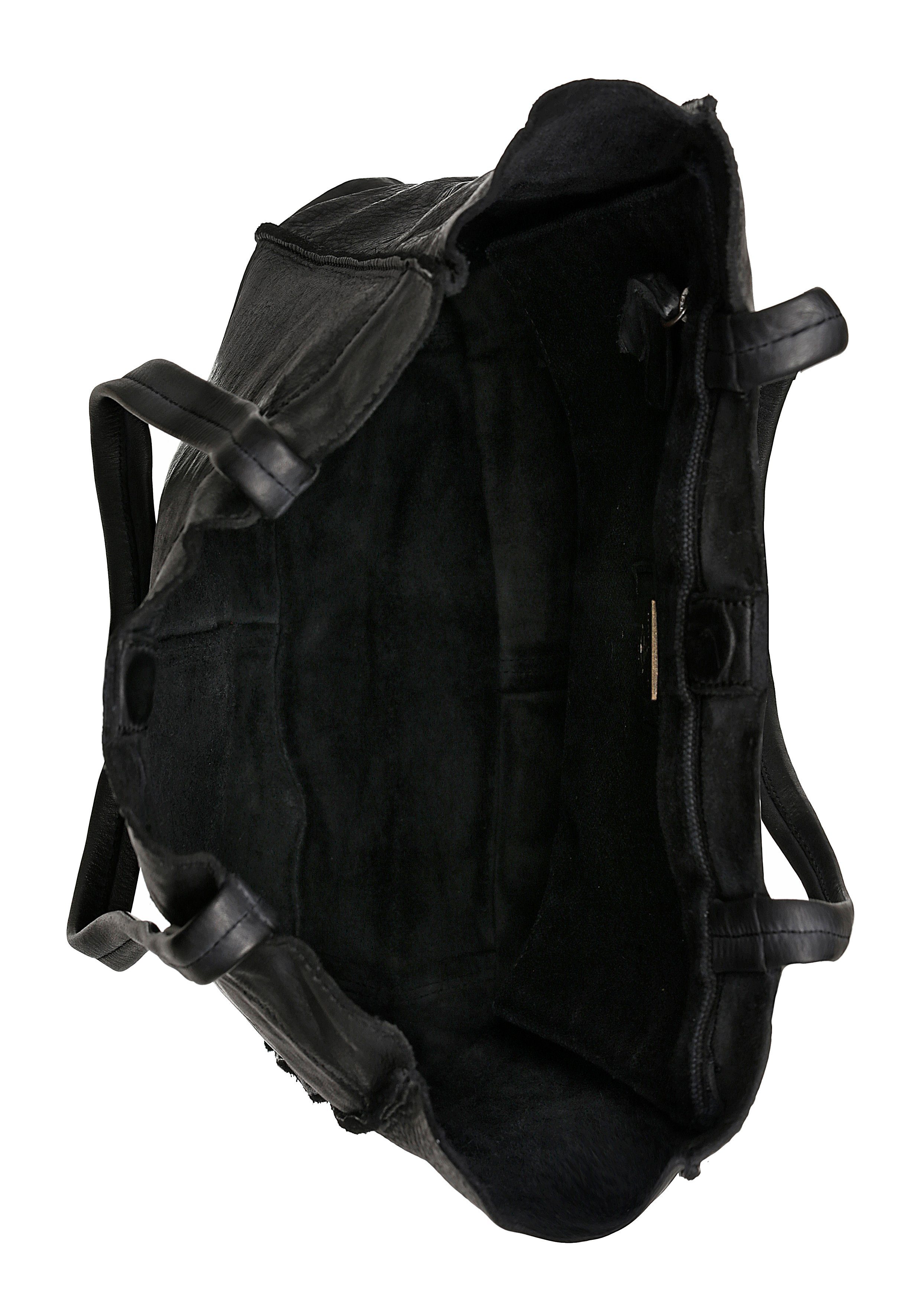 HARBOUR 2nd Shopper Elbe 1 van leer met kenmerkende merk-anker-label en sierhanger