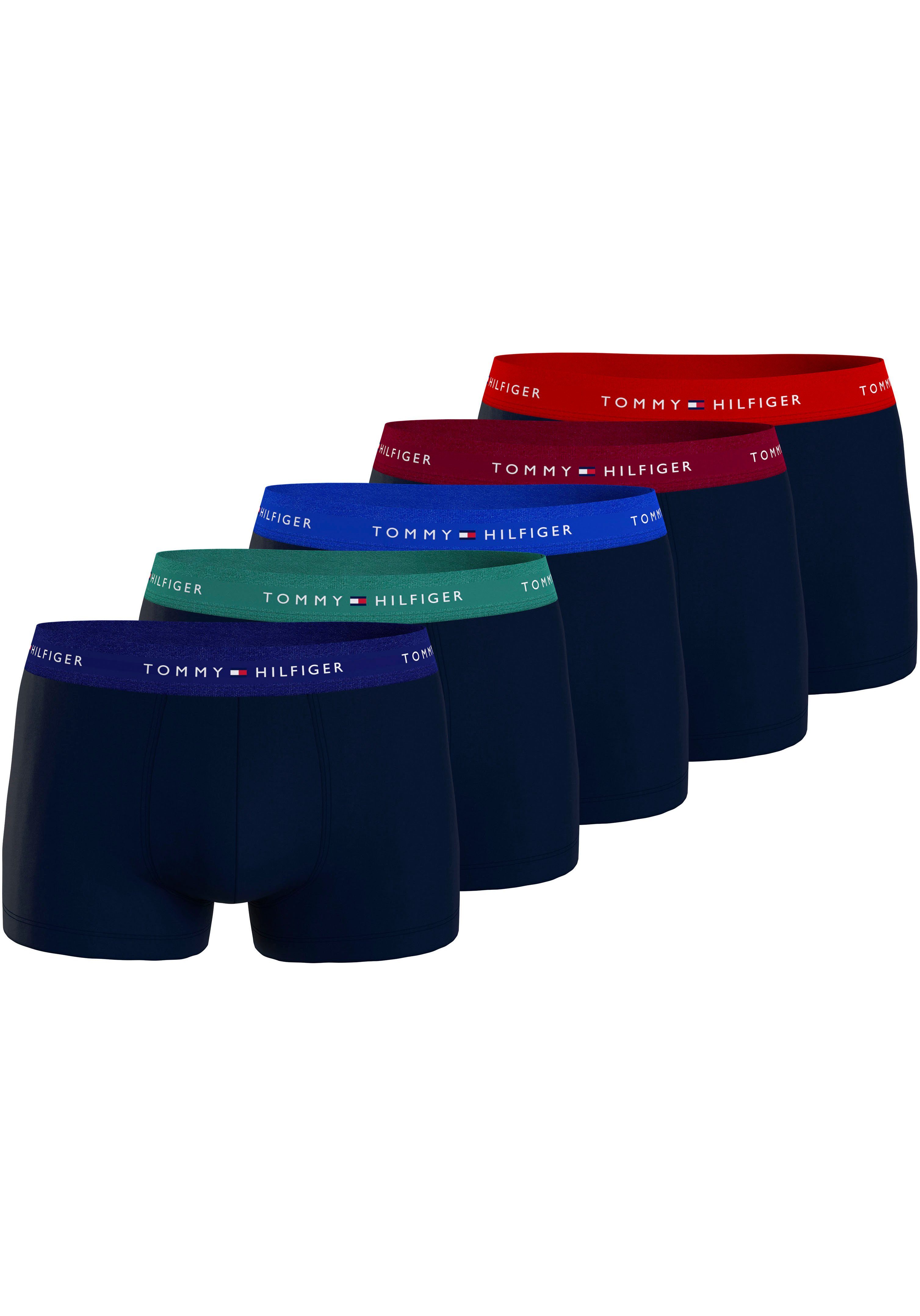 Tommy Hilfiger Underwear Trunk 5P TRUNK WB met elastische logo-band (5 stuks Set van 5)