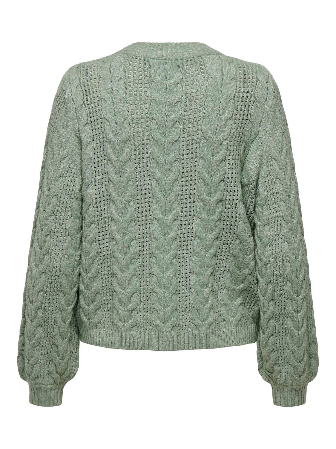 Only Trui met ronde hals ONLRUBINA LS CABLE O-NECK KNT NOOS