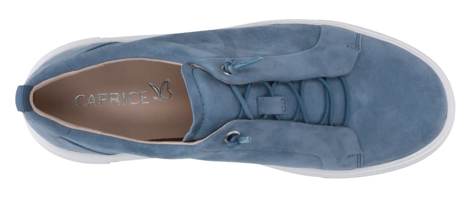 Caprice Slip-on sneakers , lage schoen, vrijetijdsschoen, slippers met elastische banden