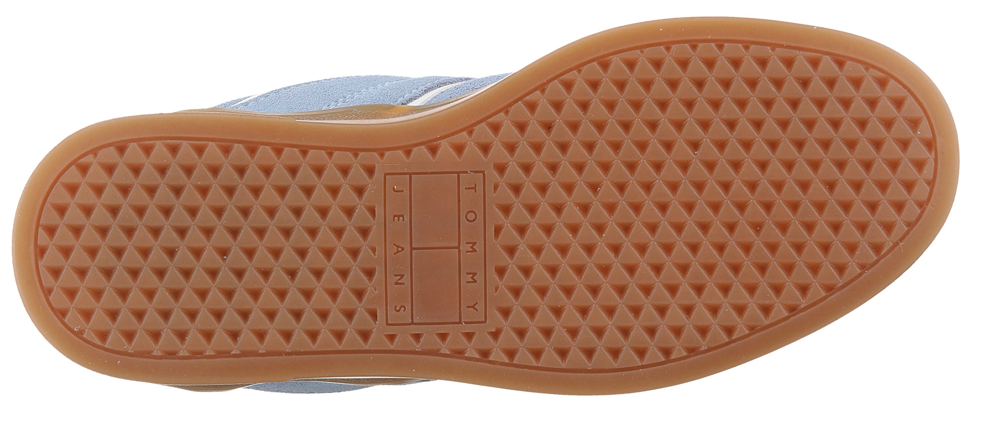 TOMMY JEANS Plateausneakers THE GREENWICH SUEDE vrijetijdsschoen, lage schoen, veterschoen met gepolsterde schacht