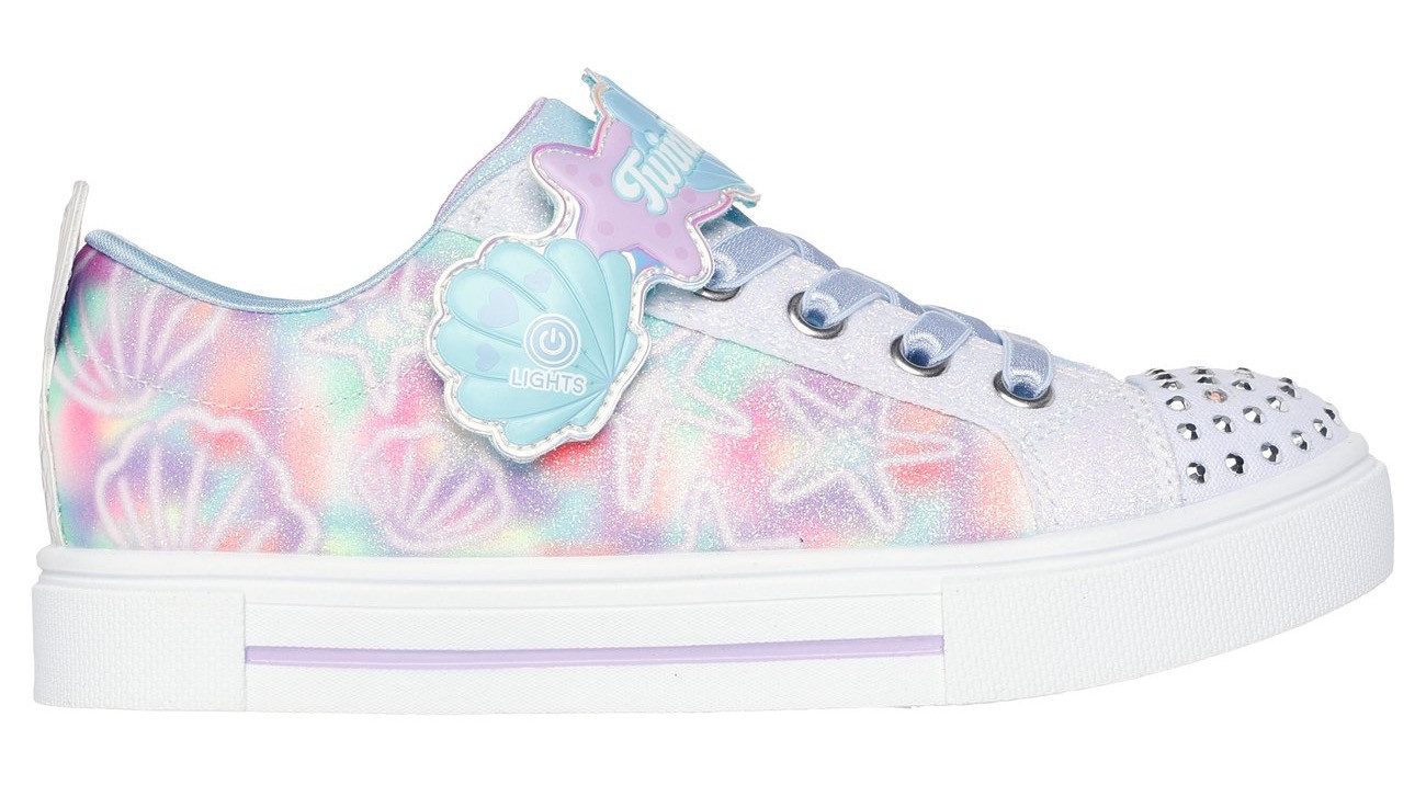 Skechers Kids Sneakers TWINKLE SPARKS , blink-instapschoen met glitters + strass, maat sjabloon te downloaden