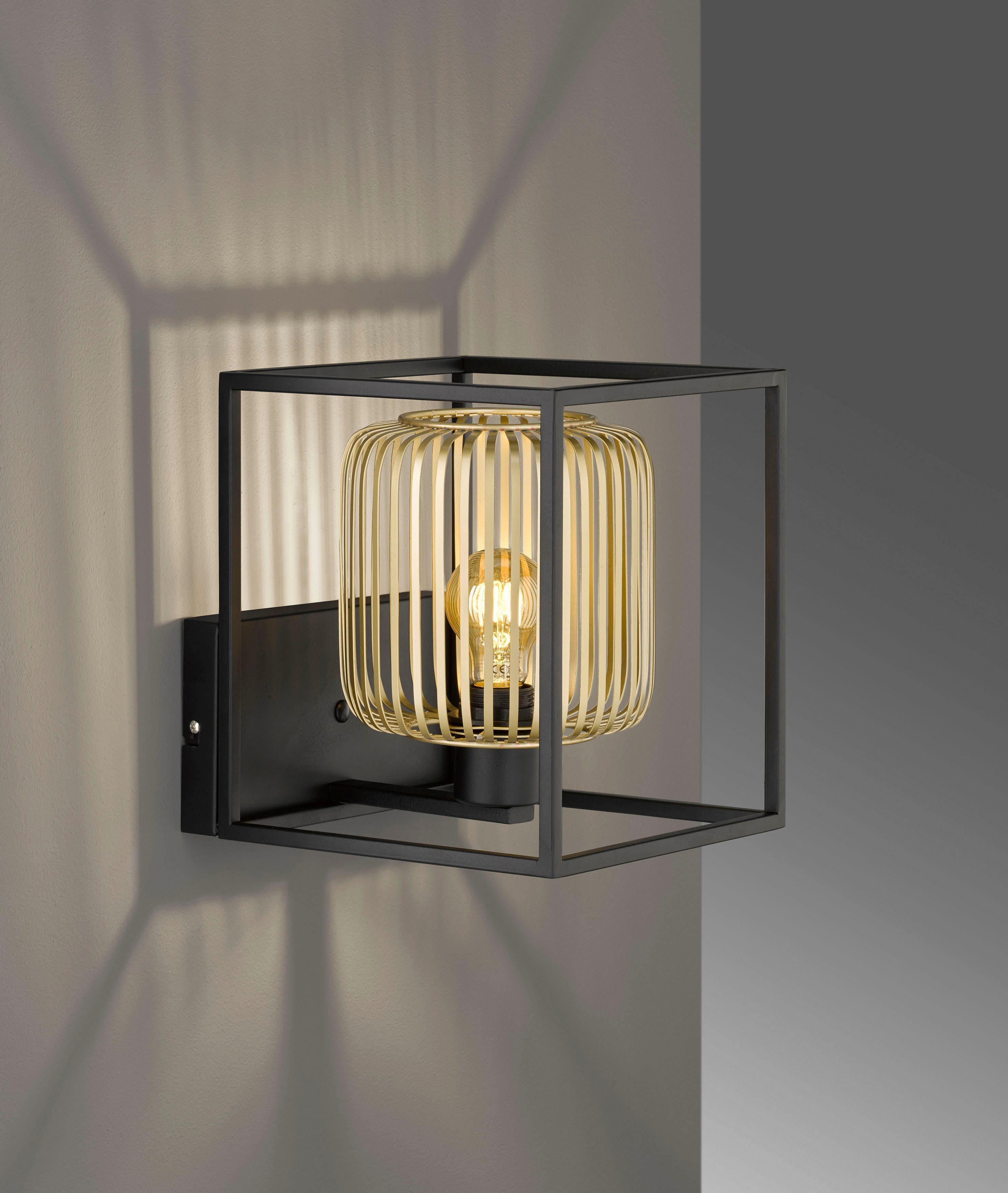 Honsel Leuchten Wandlamp CAYDO Moderne, zandzwarte lamp - geeft je ruimte iets extravagants (1 stuk)