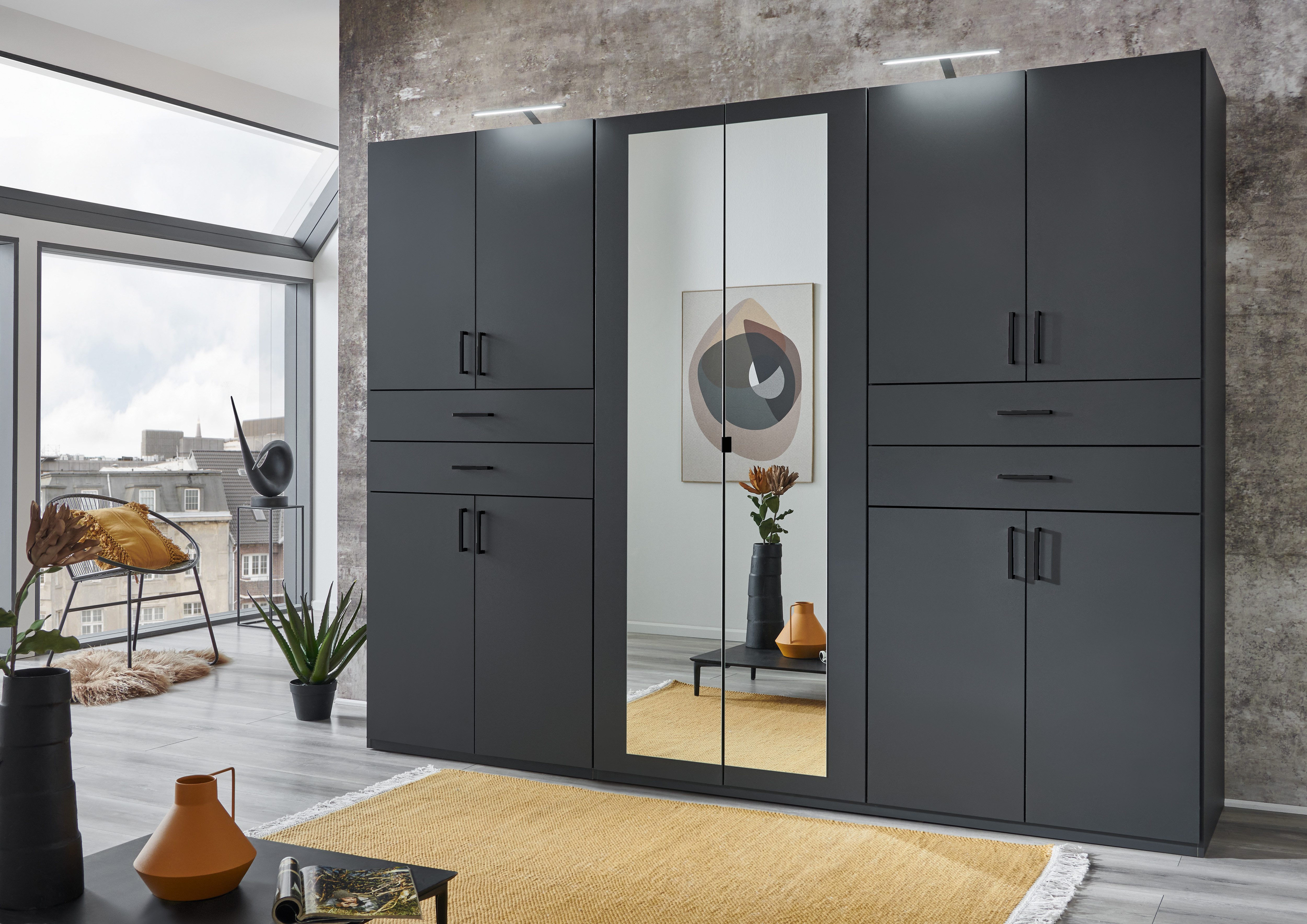 Wimex Kledingkast Taiga kledingkast met spiegel OTTOs Choice besteller met lades op comfortabele hoogte, garderobe slaapkamerkast