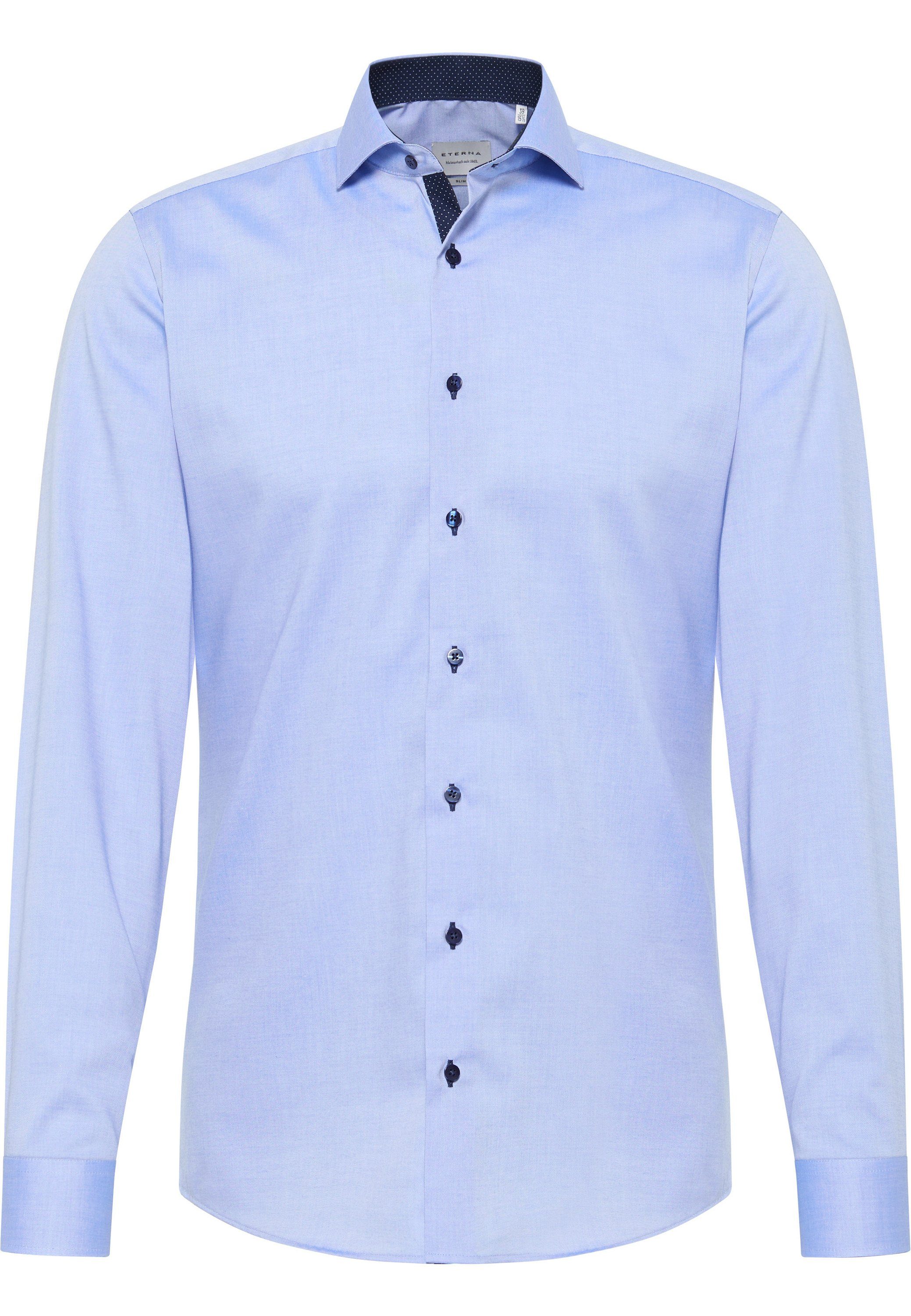 Eterna Overhemd met lange mouwen Slim fit NON IRON (strijkvrij)