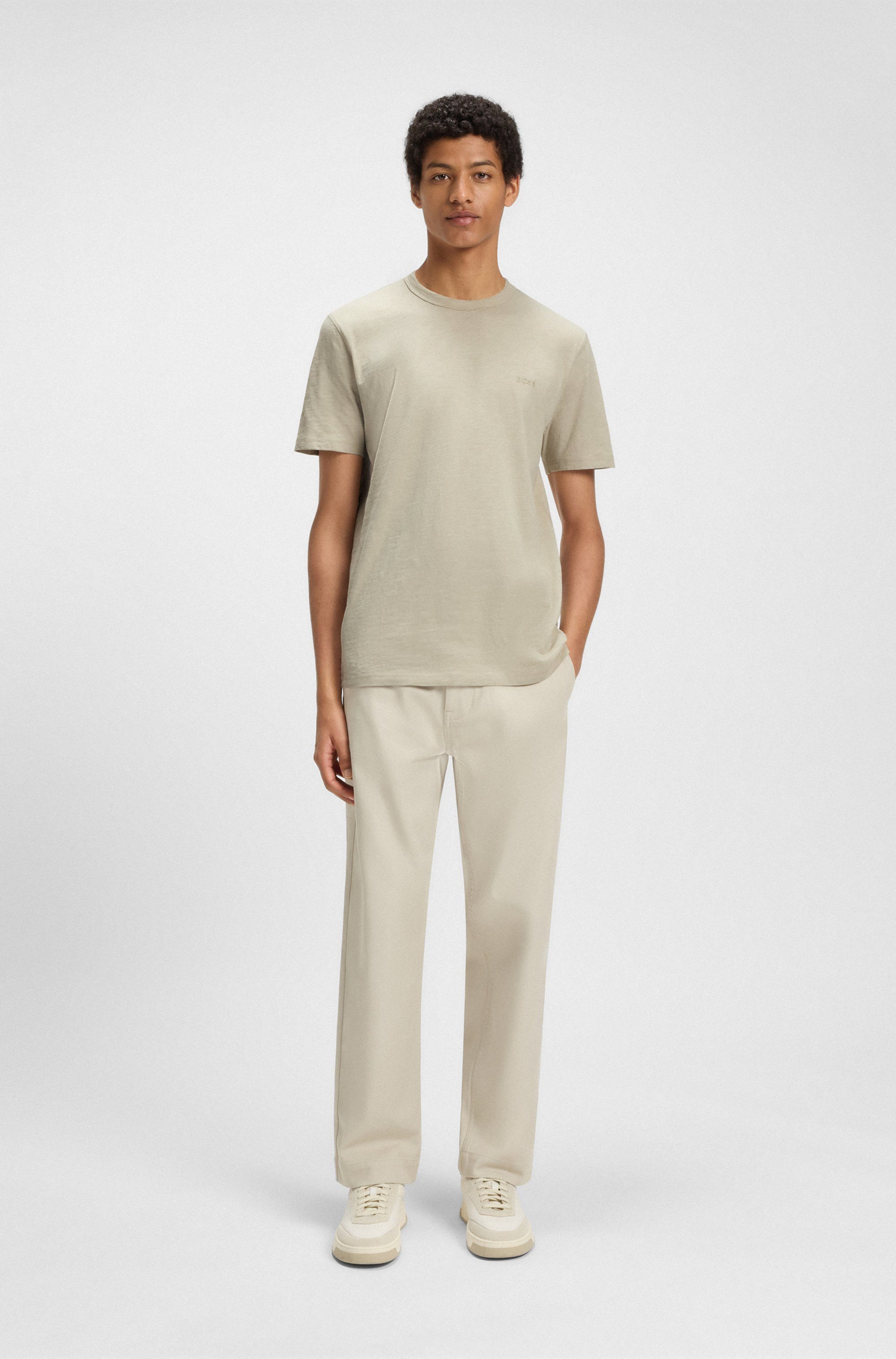 Boss Orange T-shirt Tegood met een ronde hals