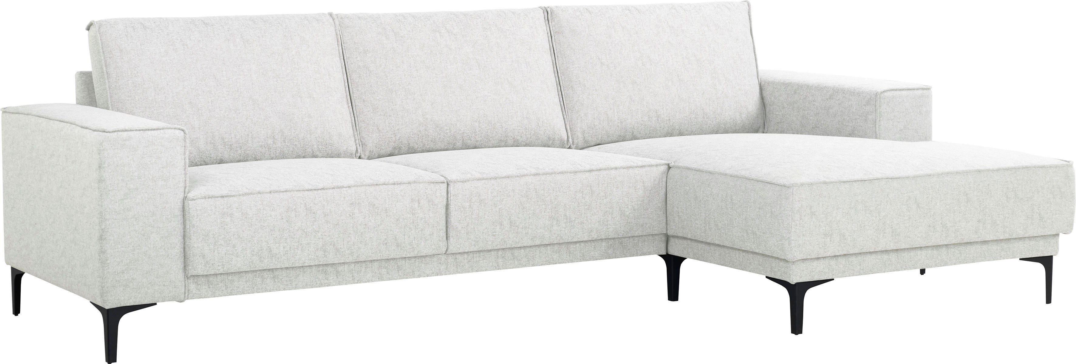 Places of Style Hoekbank Oland, structuur, platweefsel, luxe microvezel, bouclé