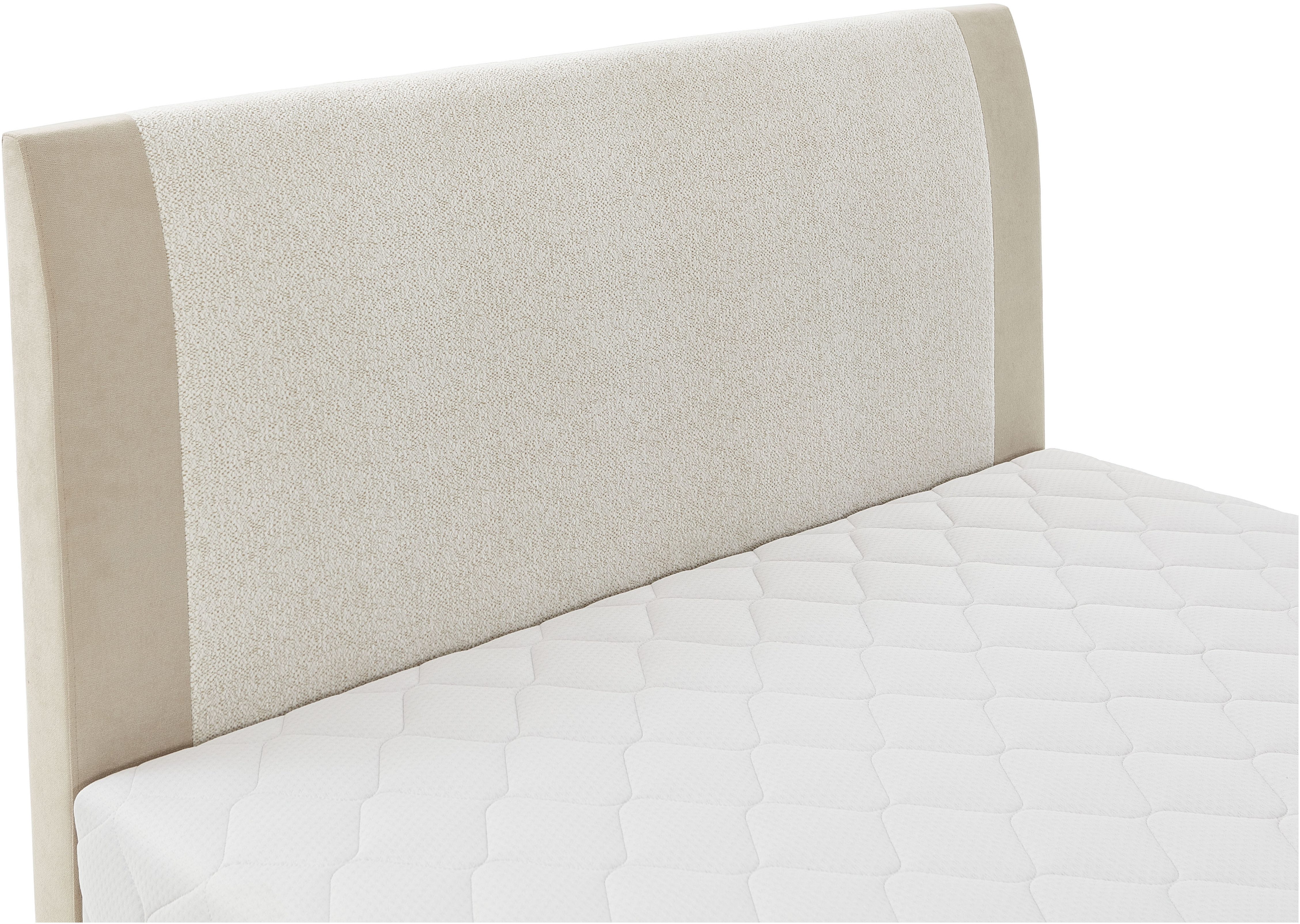 ATLANTIC home collection Boxspring Borgholm met pocketveringsmatras, bedkist en garnering in het hoofdbord
