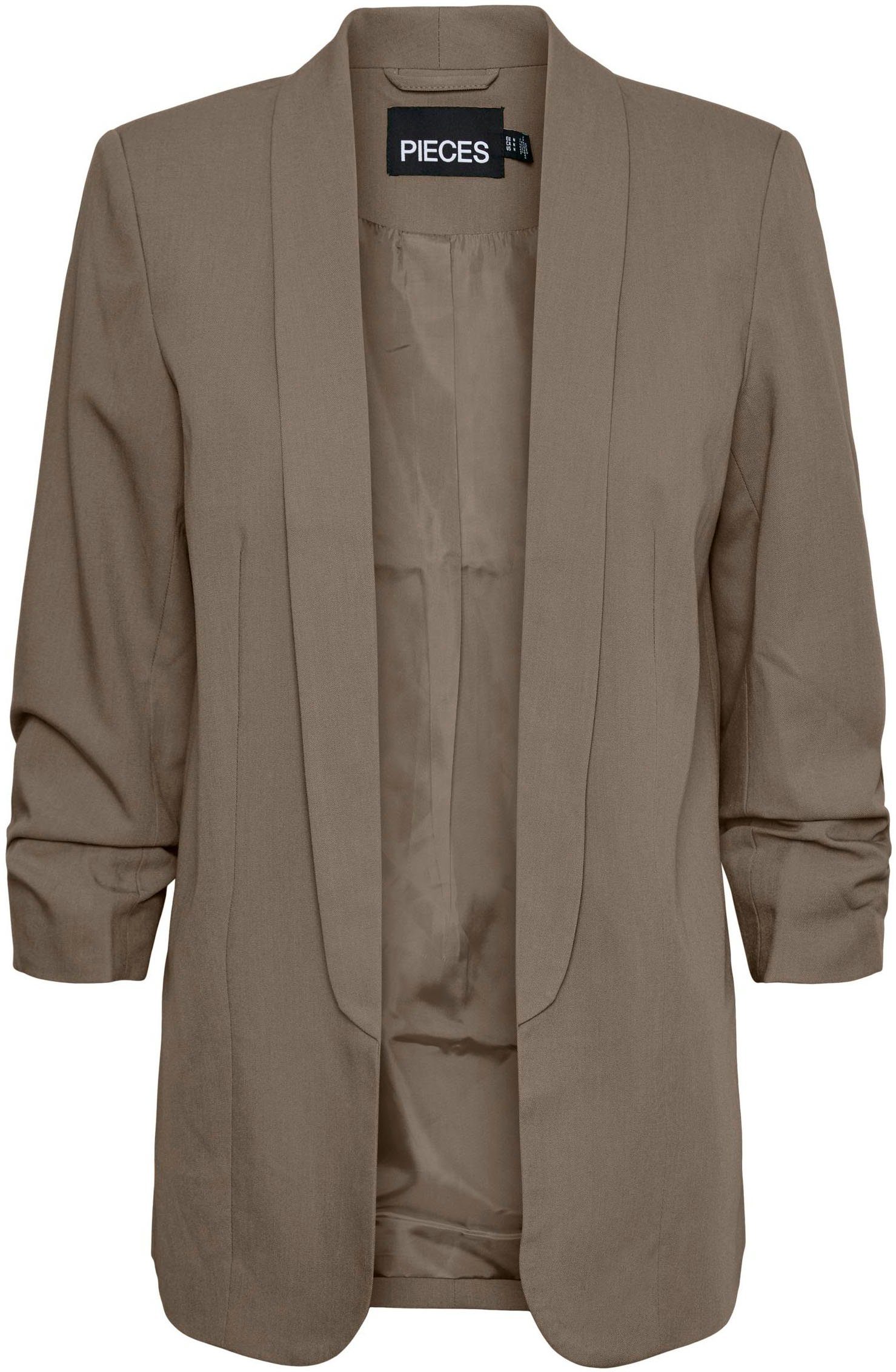 pieces Blouseblazer PCBOSELLA 3/4 BLAZER NOOS met plooidetail op de mouw