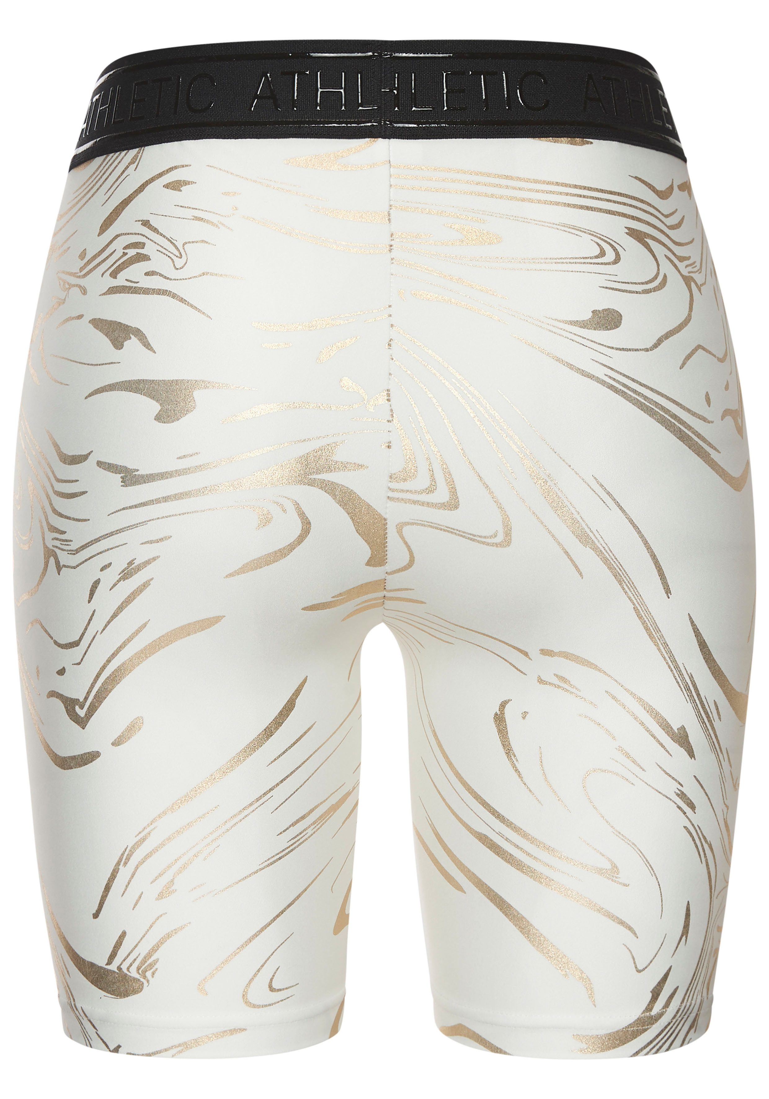 active by Lascana Functionele short FIETSBROEKJE met glanzende 3d-opdruk in de taille