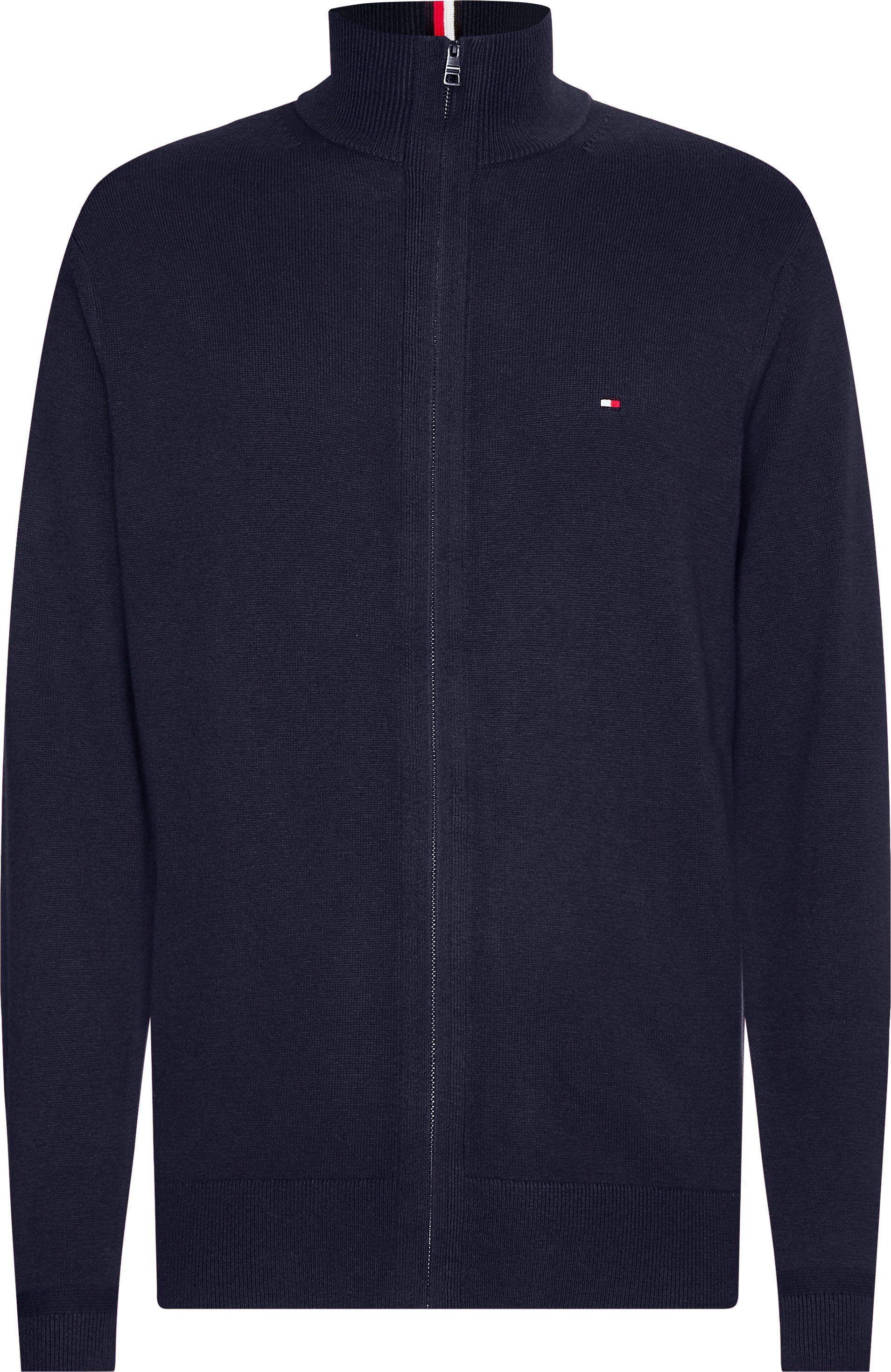 Tommy Hilfiger Cardigan PIMA ORG CTN CASHMERE ZIP THRU