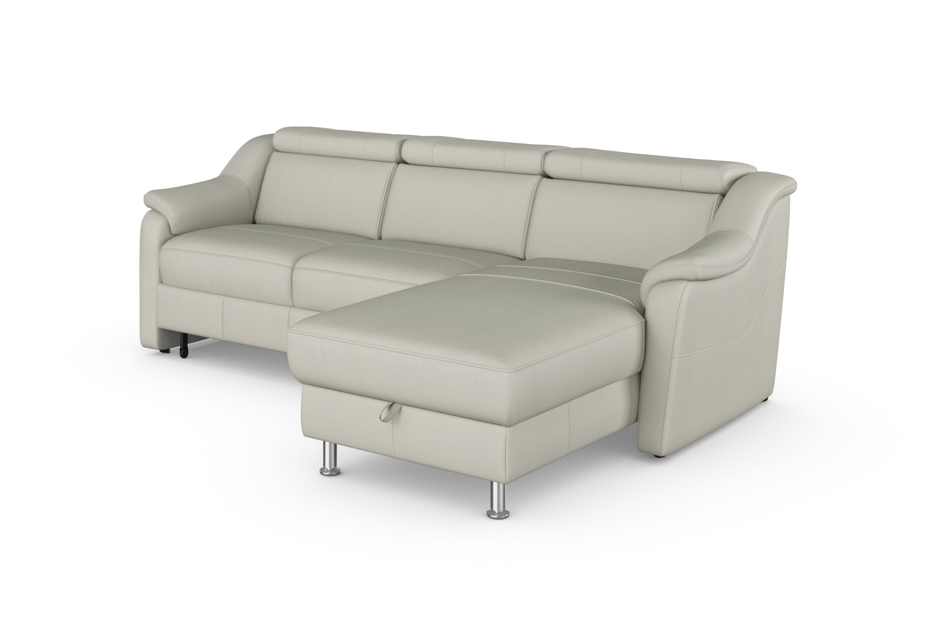 sit&more Hoekbank Freetown L-vorm met verstelbare hoofdsteun en comfortabele binnenvering