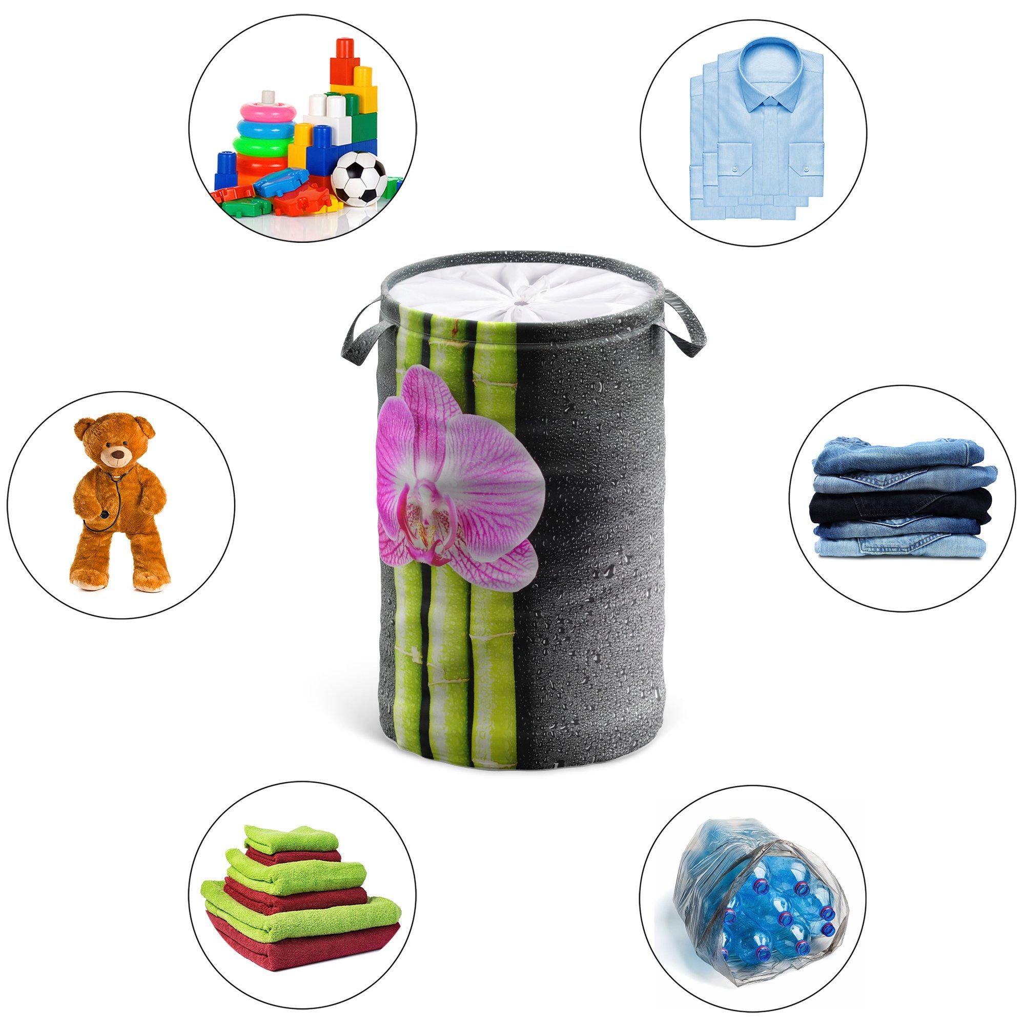 Sanilo Wasmand Asia 60 liter, opvouwbaar, met bescherming tegen inkijk