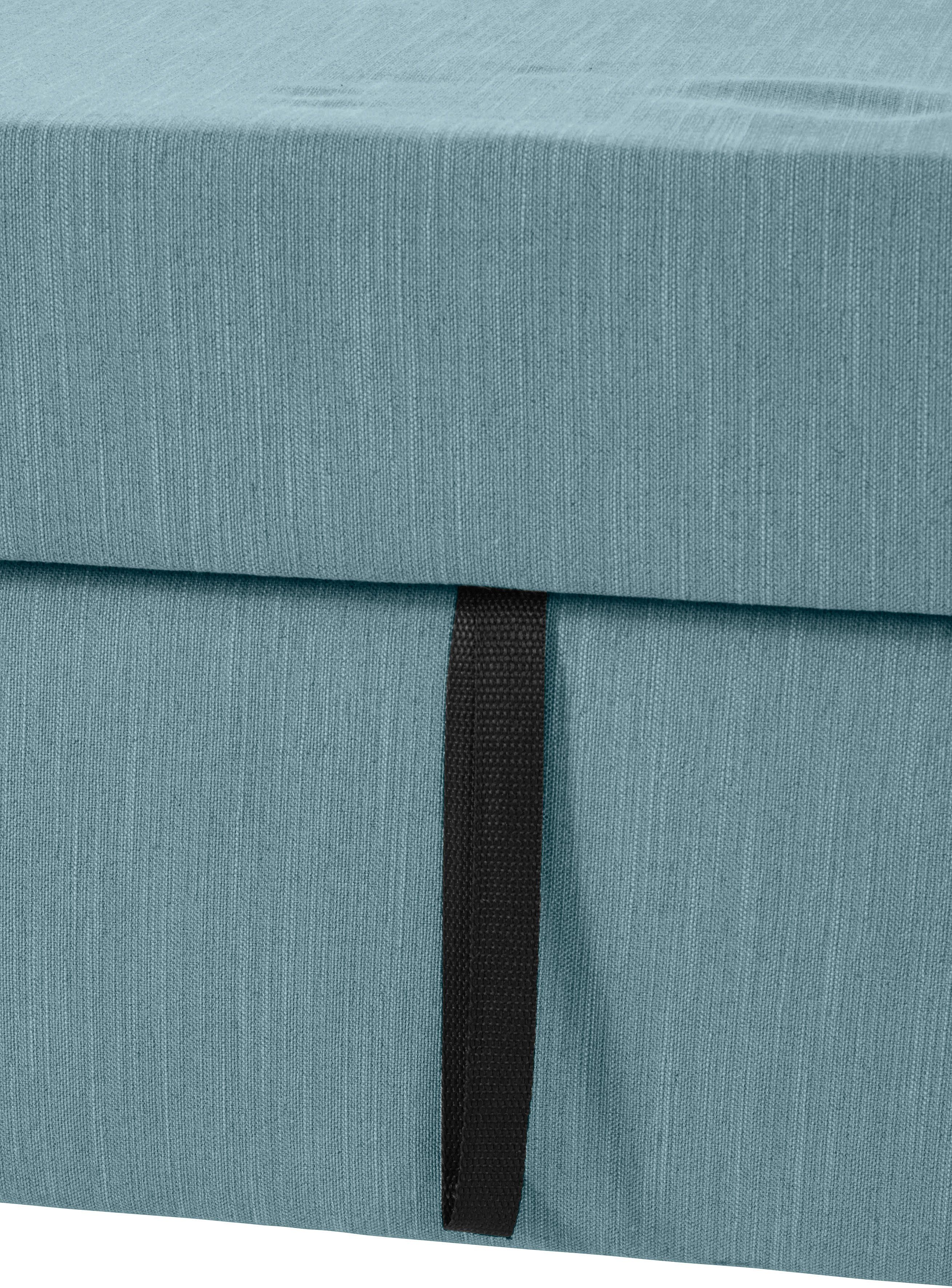 OTTO products Hoekbank Grazzo, tijdloos en elegant, met moderne zitverdeling, L-vorm hoogwaardige stoffen van gerecycled materiaal, stiksels op de zitting