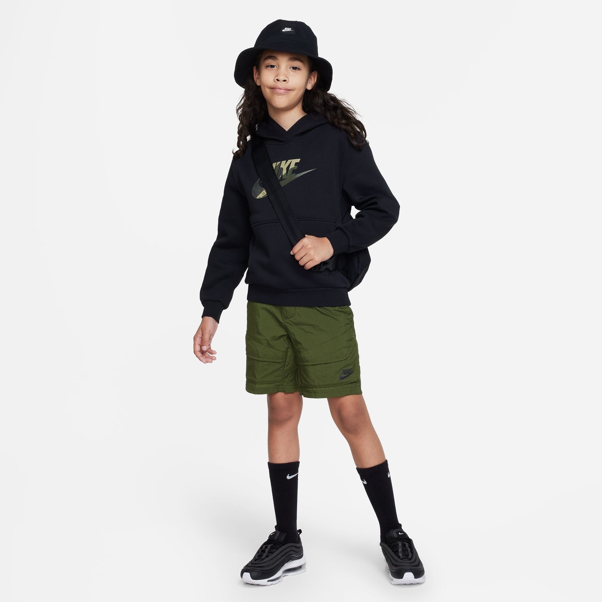 Nike Sportswear Hoodie CLUB FLEECE BIG KIDS' GRAPHIC HOODIE