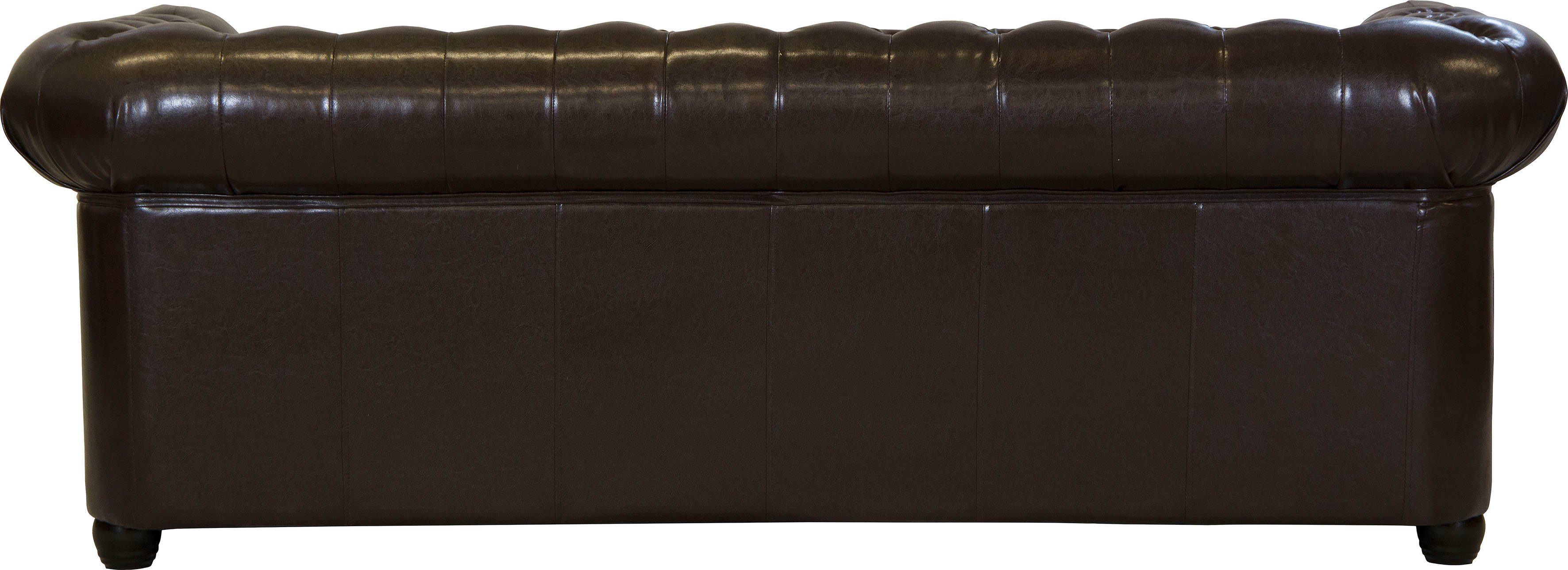 Home affaire Chesterfield-bank Rysum Chesterfield look, in 2 verschillende stoffen, 2 versies snel leverbaar