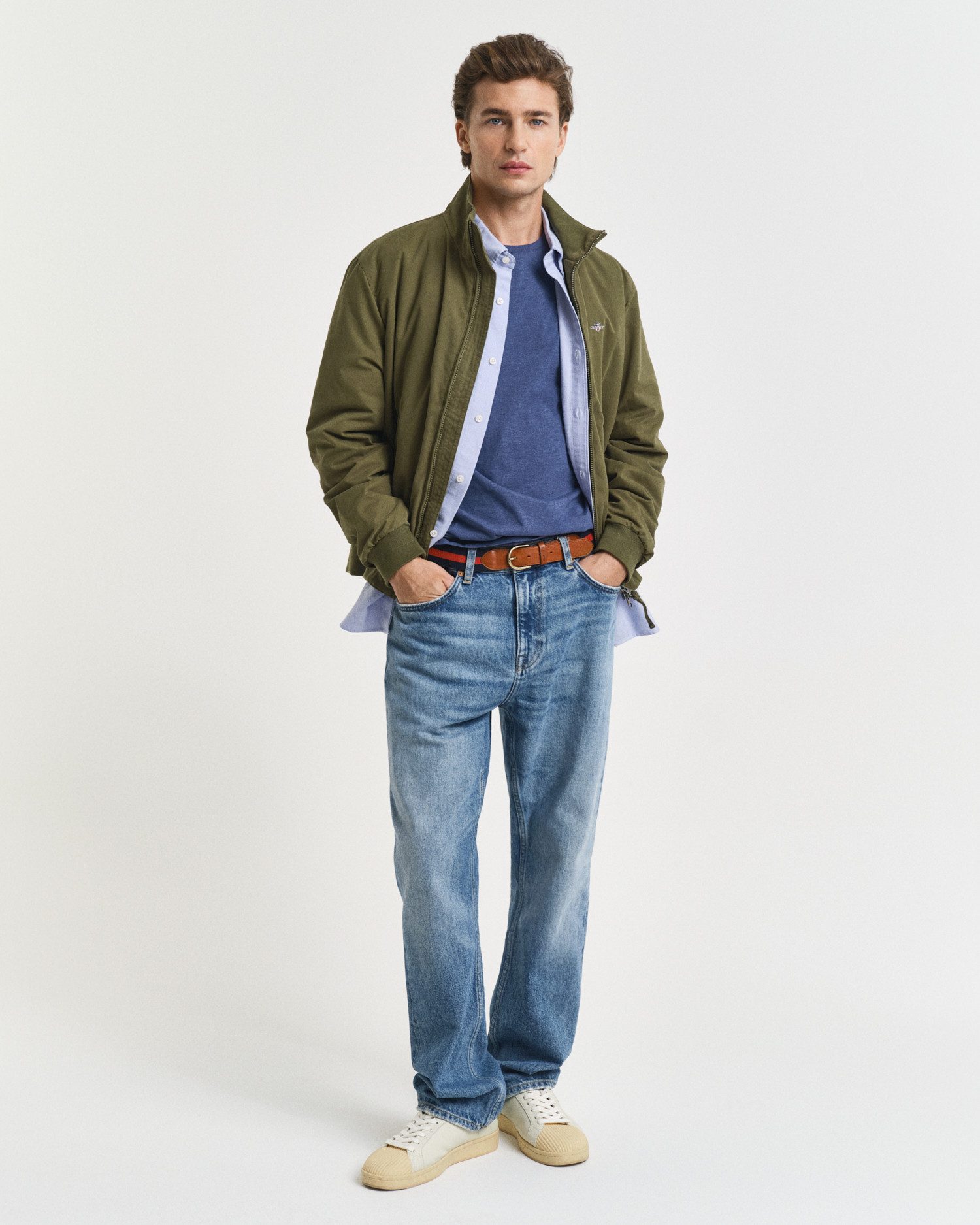 Gant T-shirt REG SHIELD SS T-SHIRT met logoborduursel op borsthoogte