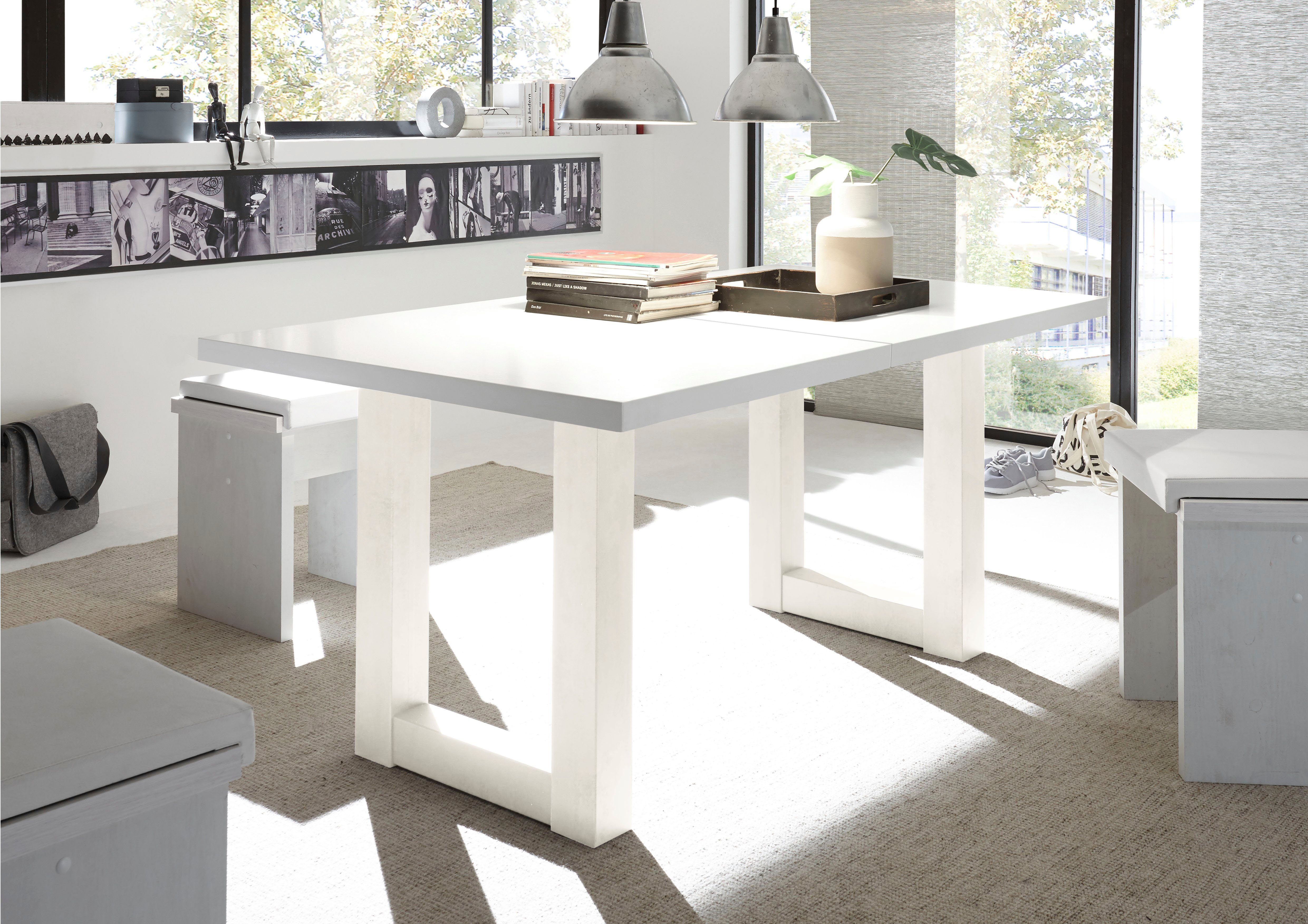 Mäusbacher Eettafel Mister TOPSELLER! met lade (160-210 cm), frame in u-model