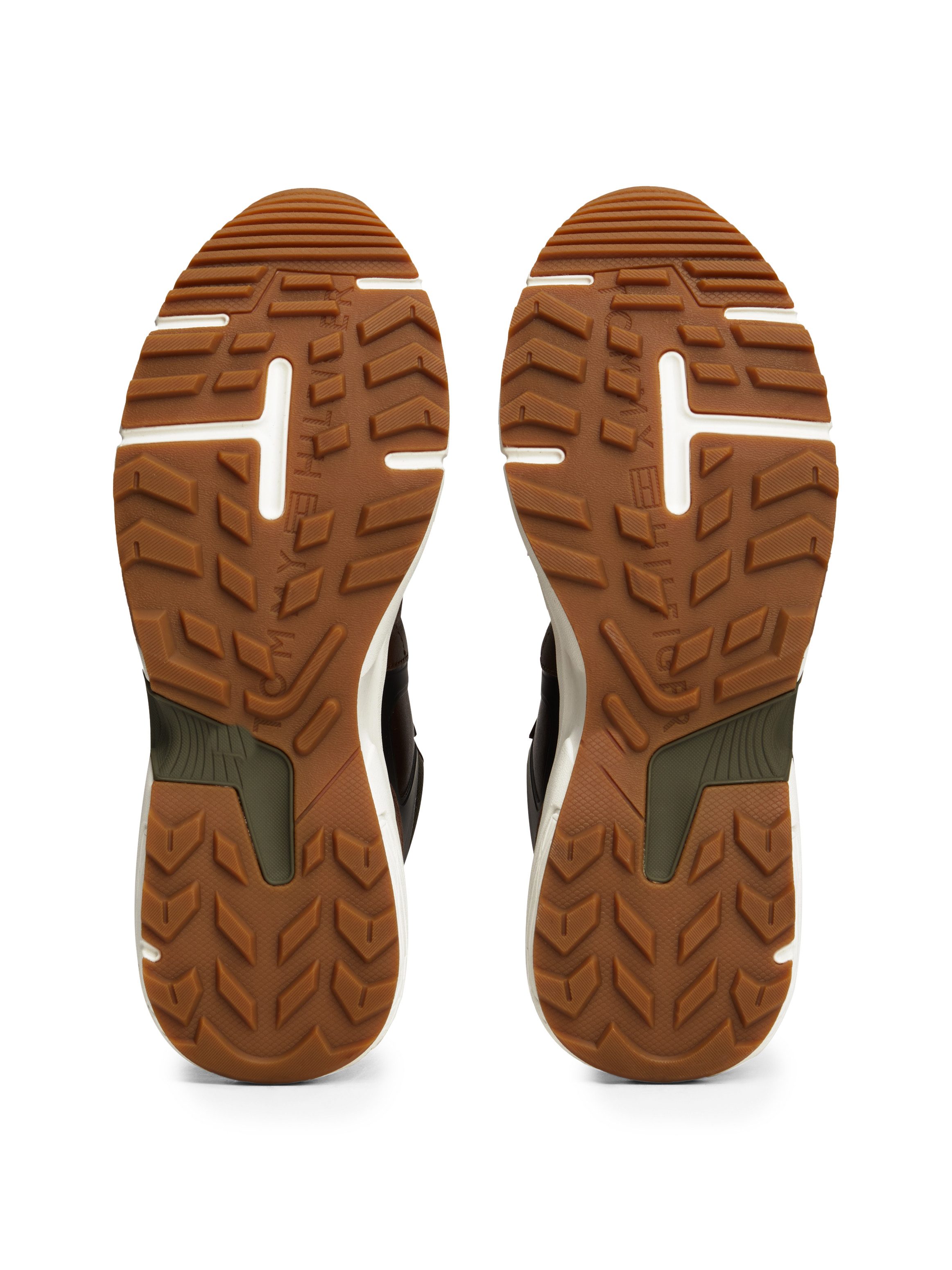 Tommy Hilfiger Sneakers met sleehak M RUNNER CORDURA HI LTH MIX sleehak, veterschoenen, veterschoen met gevoerde schacht