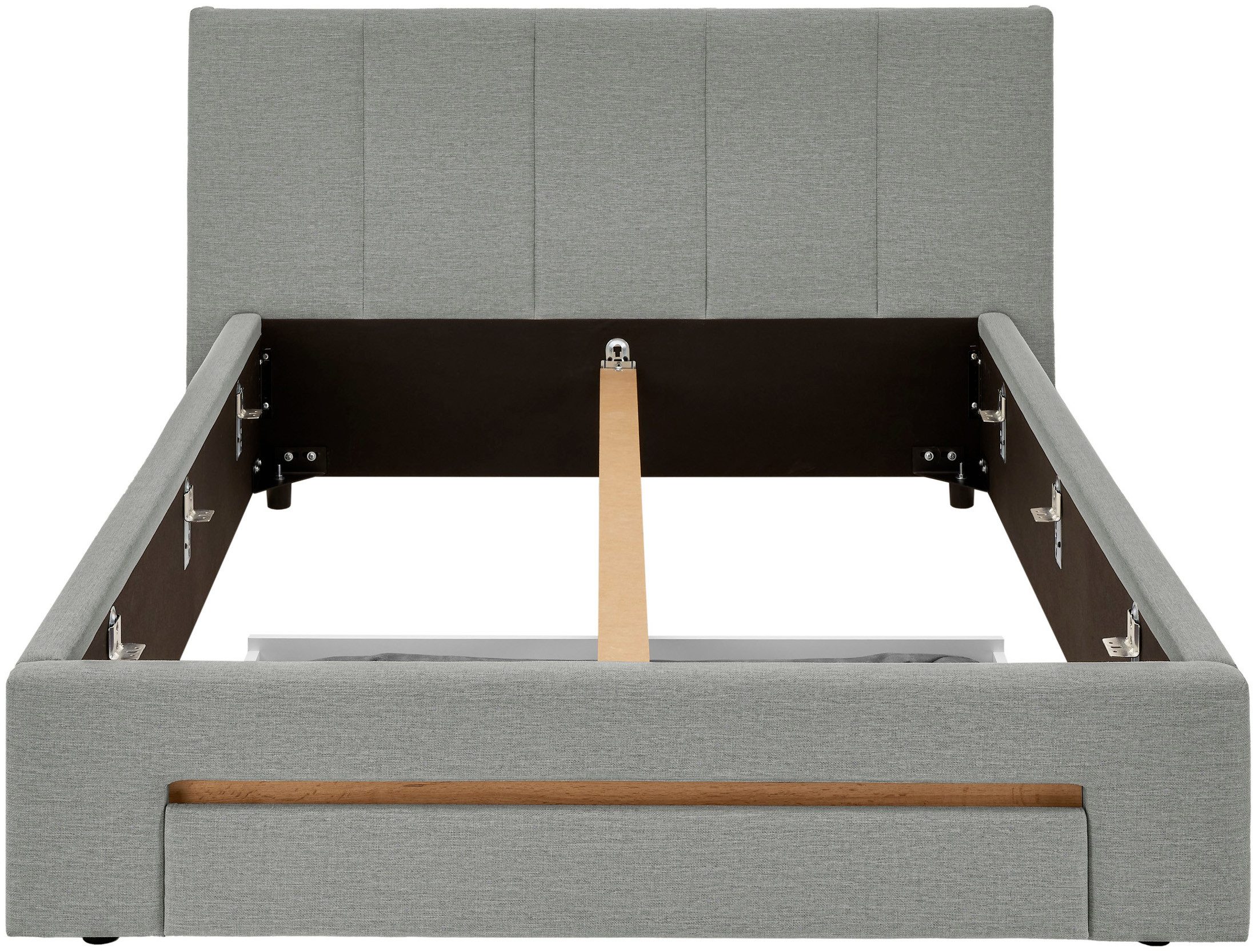 INOSIGN Gestoffeerd bed CiTY/GiRON, bedframe met bedlade, gestoffeerd opbergbed met hondenbed of opberglade, bekleding van corduroy of linnenlook