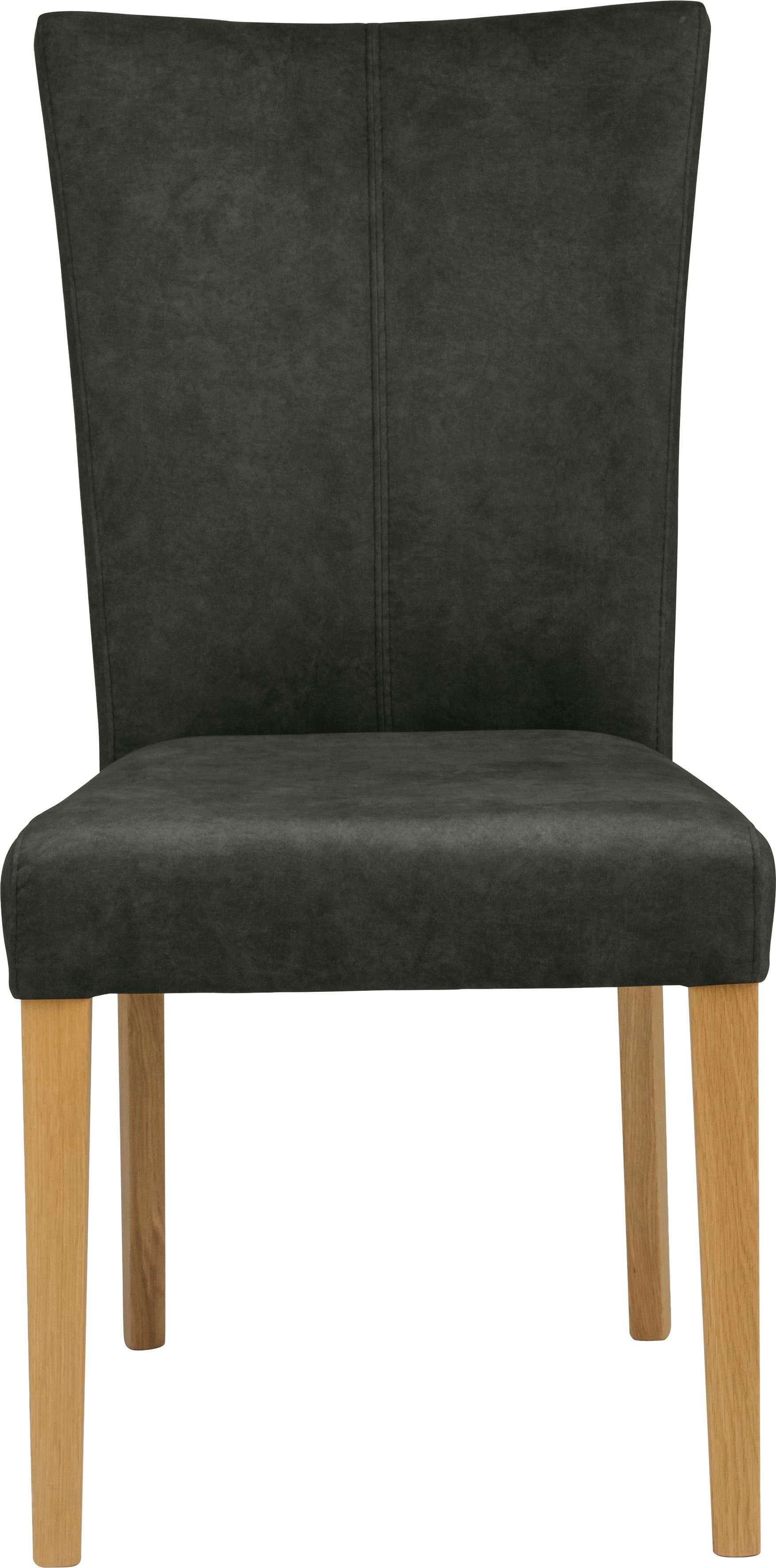 Home affaire Eetkamerstoel Aspen gestoffeerde stoel Massief houten frame, in veel bekledingskwaliteiten landhuis (set, 2 stuks)